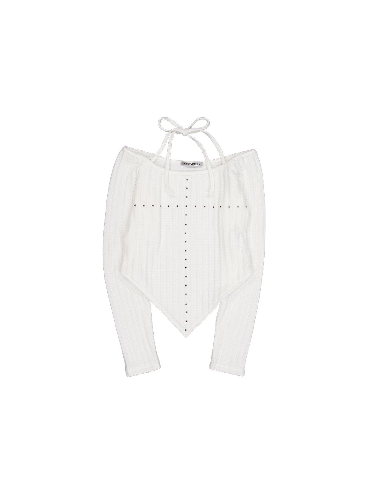 셋업이엑스이(SETUP-EXE) WESTERN CROSS TOP / WHITE