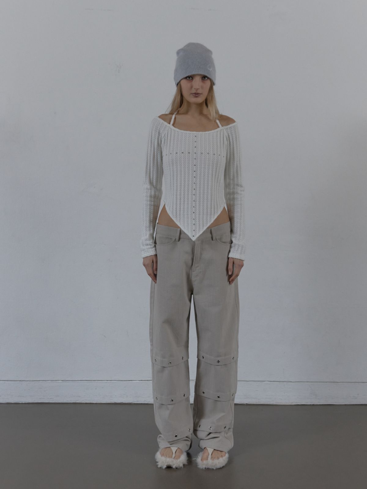 셋업이엑스이(SETUP-EXE) WESTERN CROSS TOP / WHITE