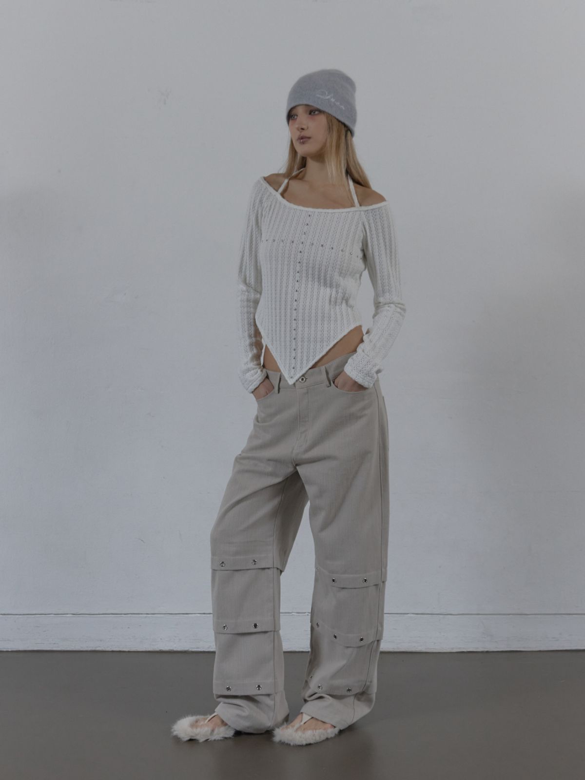 셋업이엑스이(SETUP-EXE) WESTERN CROSS TOP / WHITE