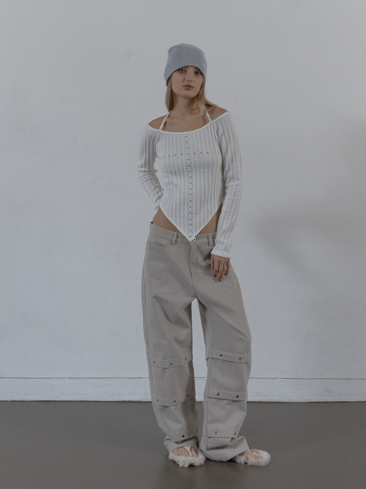 셋업이엑스이(SETUP-EXE) WESTERN CROSS TOP / WHITE