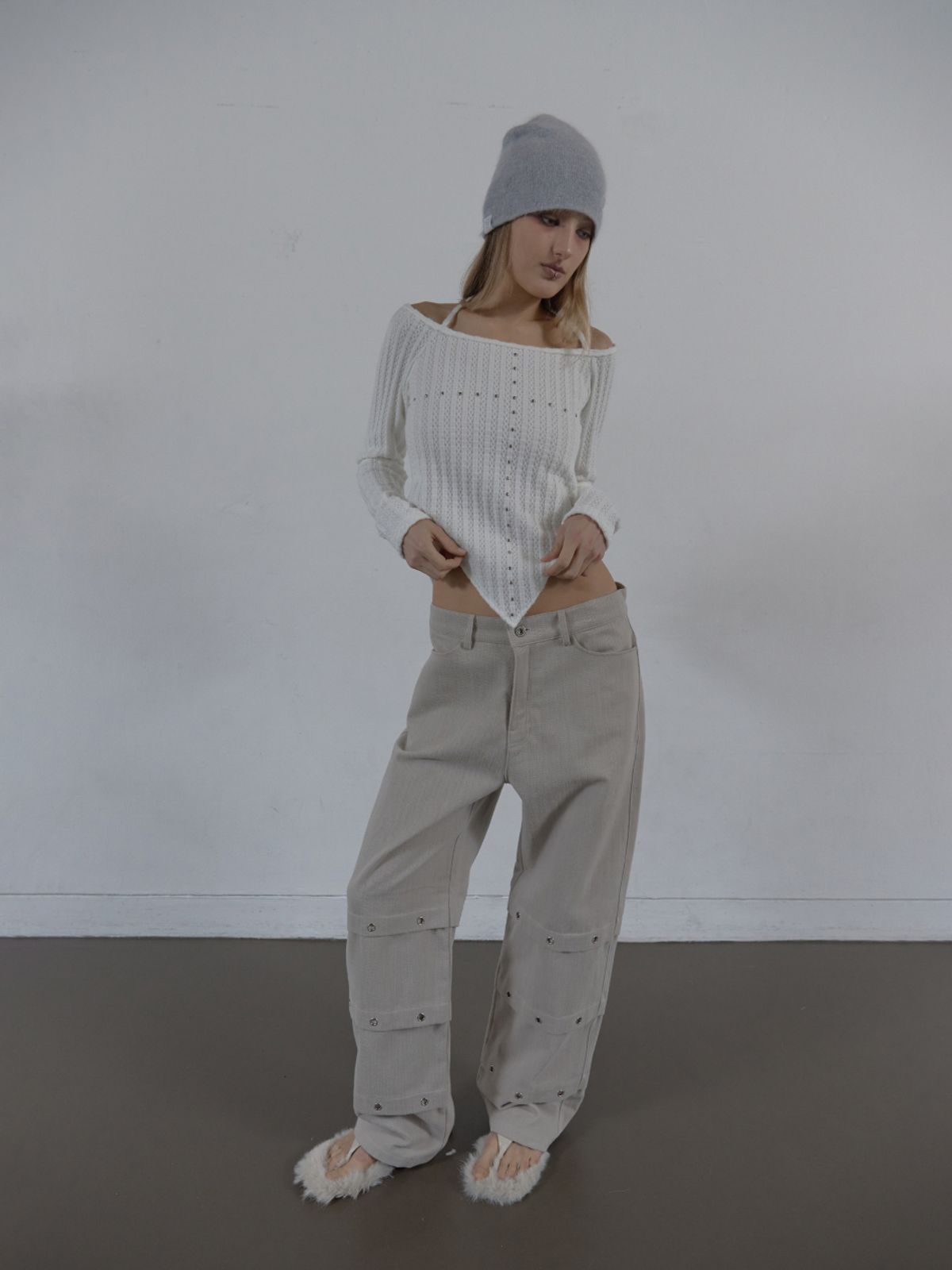셋업이엑스이(SETUP-EXE) WESTERN CROSS TOP / WHITE