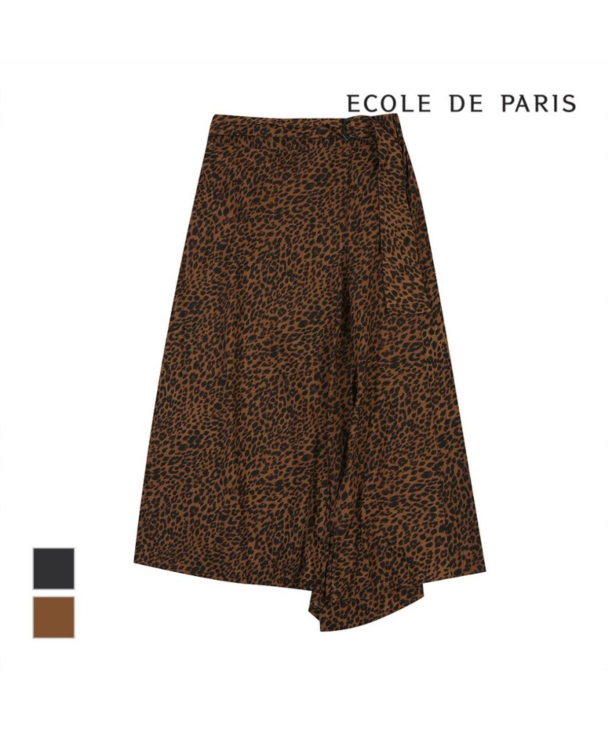 에꼴드파리(ECOLEDEPARIS) 레오파드패턴 롱스커트_CB18WSC031Z