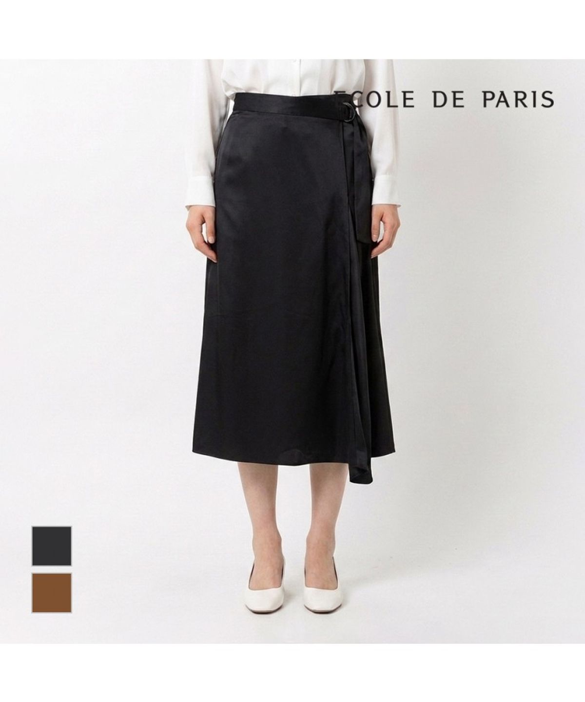 에꼴드파리(ECOLEDEPARIS) 레오파드패턴 롱스커트_CB18WSC031Z