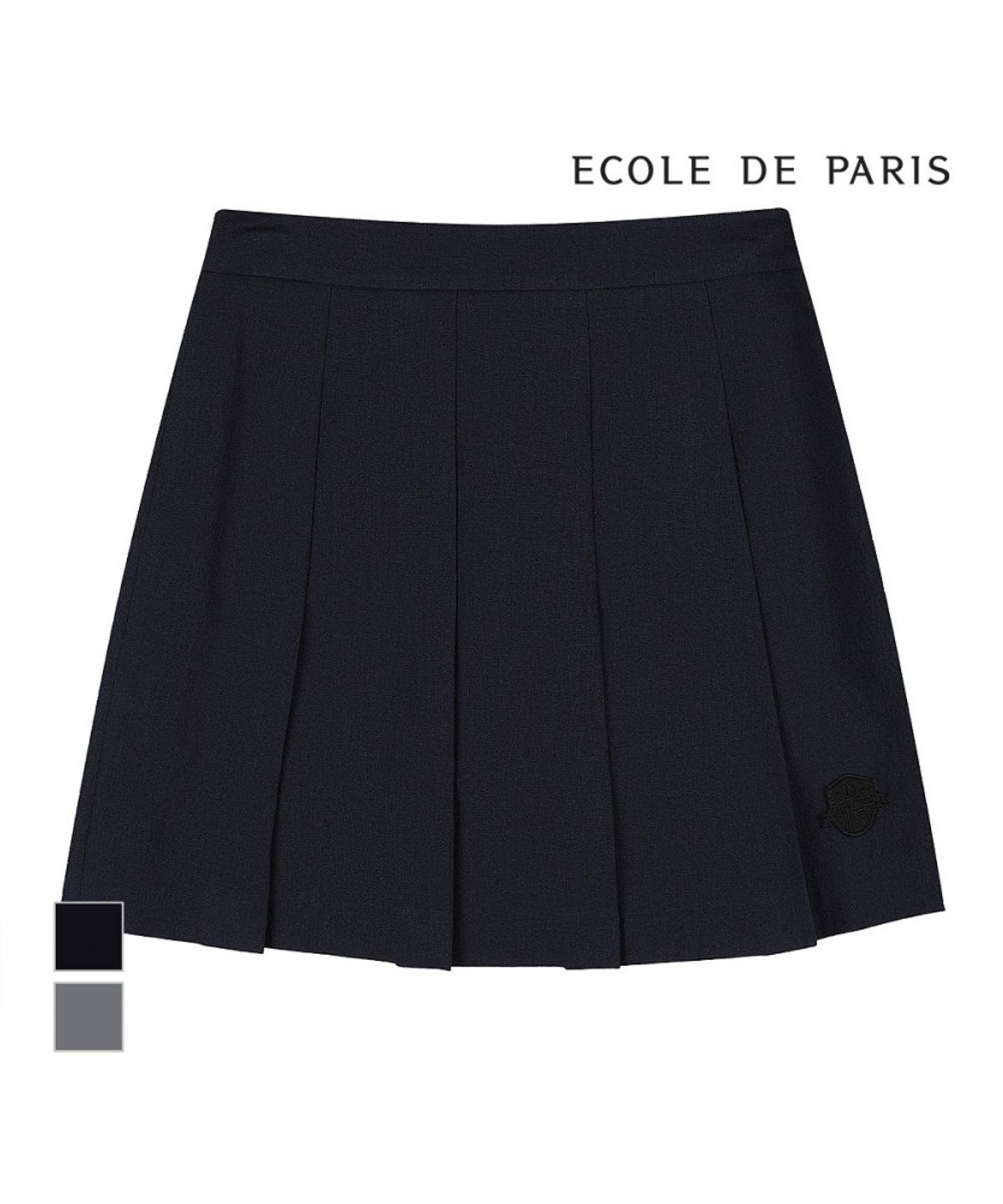 에꼴드파리(ECOLEDEPARIS) 체크 플리츠 미니 스커트_RB28WSA012Z