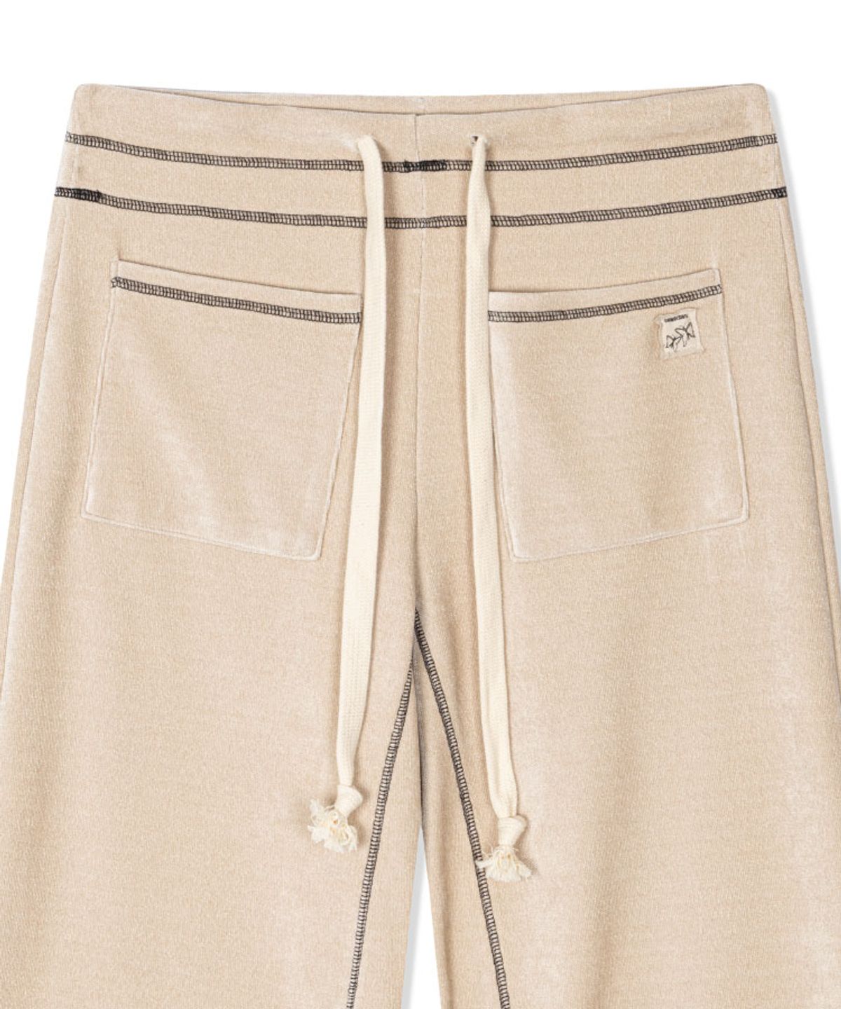 구월십일(GUWOLSIBIL) KNOTTED WIDE PANTS BEIGE