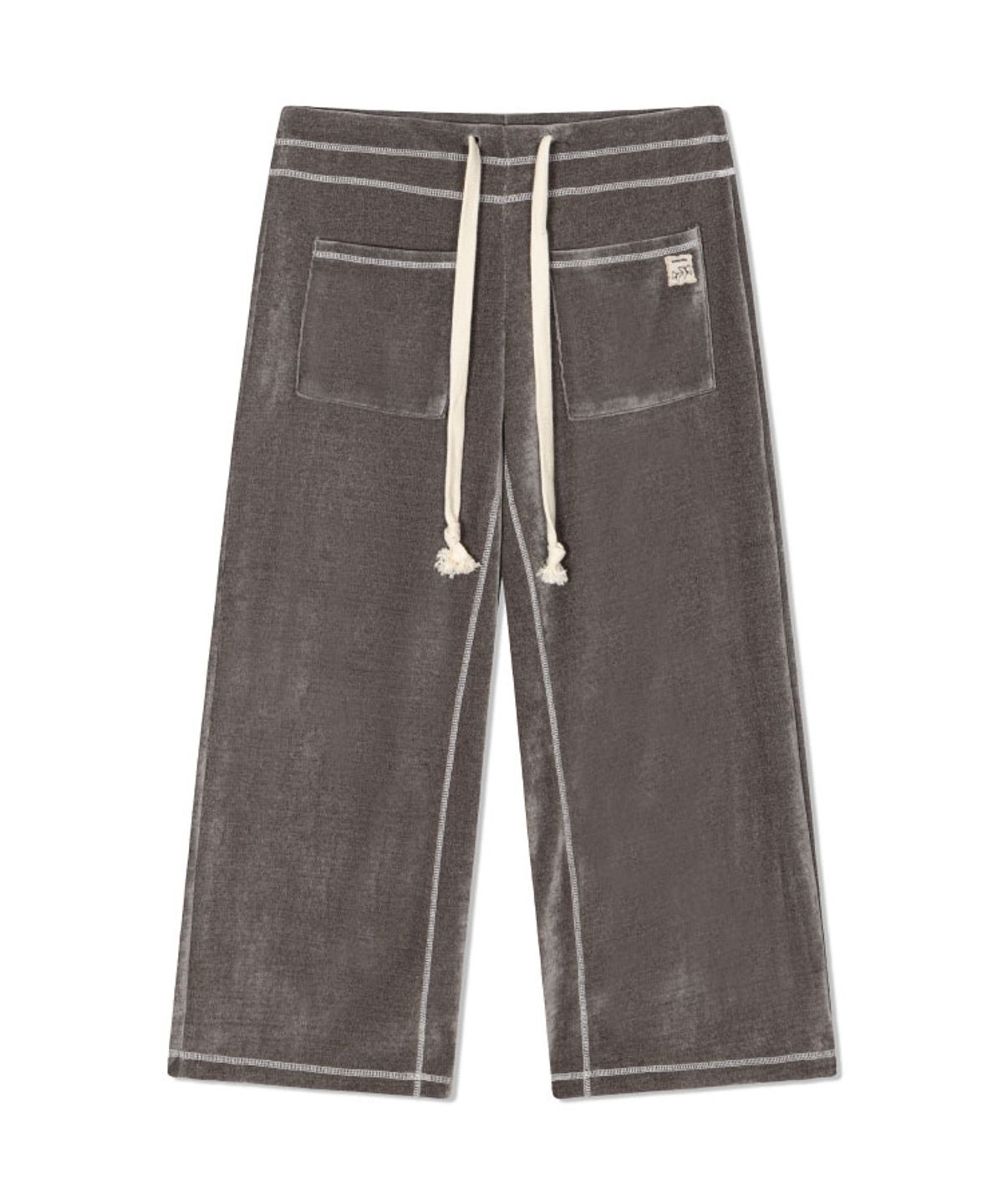 구월십일(GUWOLSIBIL) KNOTTED WIDE PANTS GREY