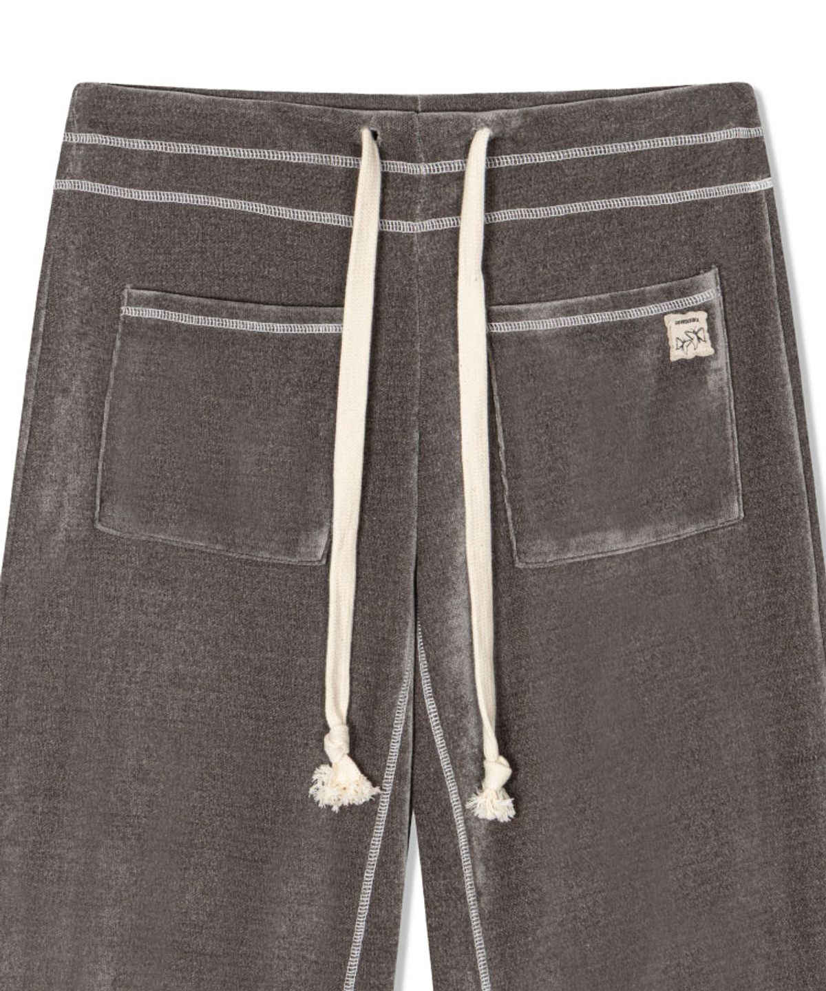 구월십일(GUWOLSIBIL) KNOTTED WIDE PANTS GREY