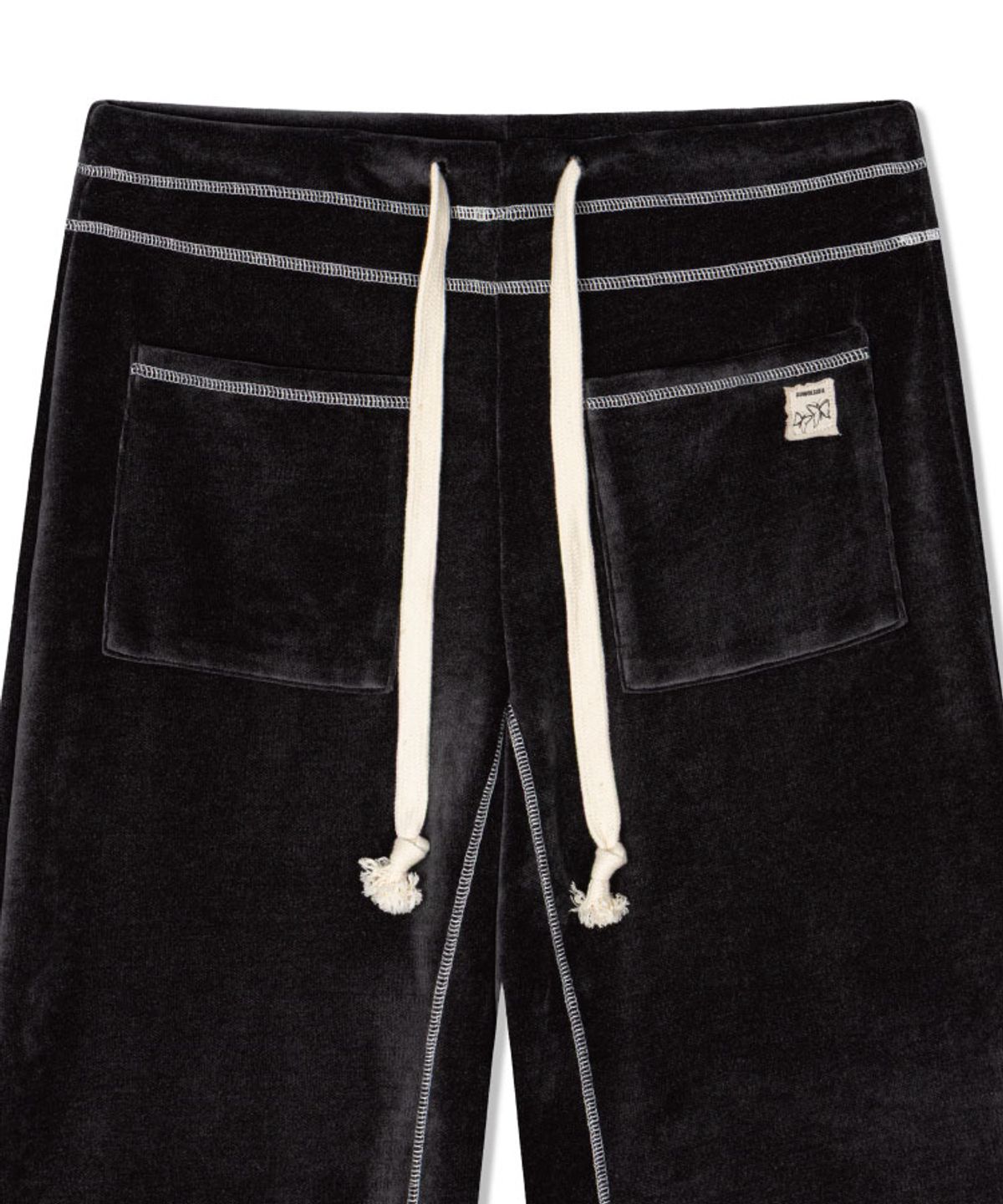 구월십일(GUWOLSIBIL) KNOTTED WIDE PANTS CHARCOAL
