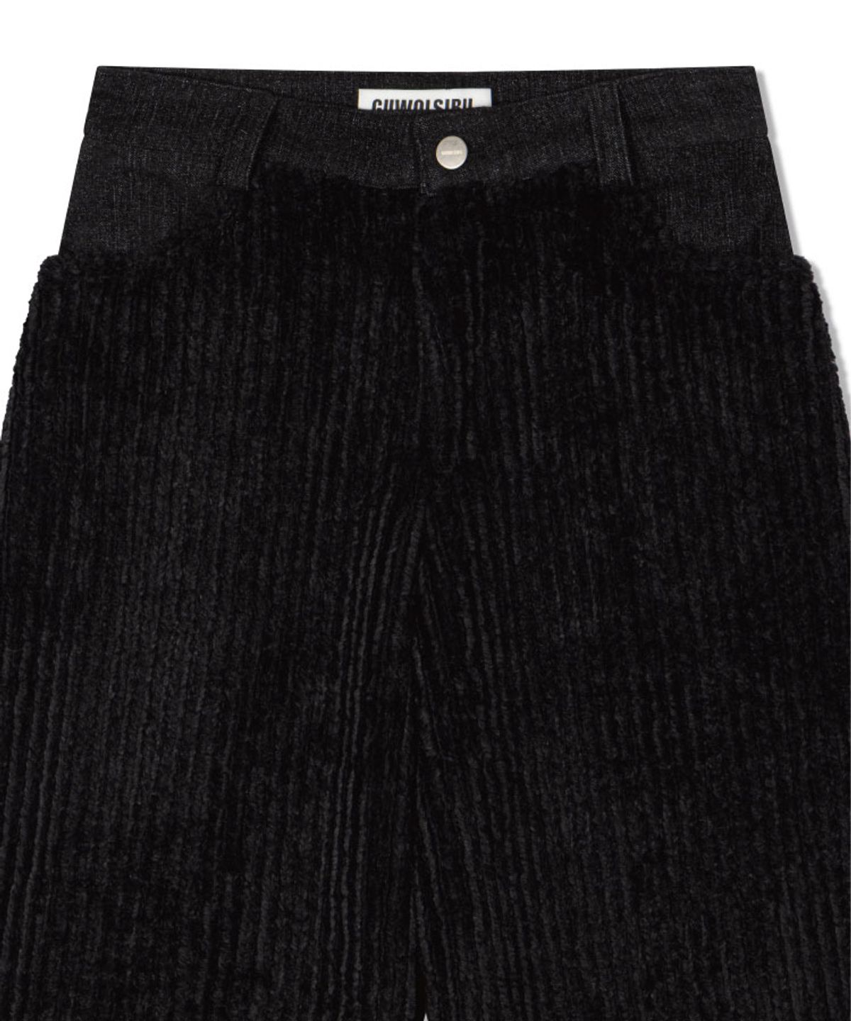 구월십일(GUWOLSIBIL) REVERSIBLE MIXED PANTS BLACK