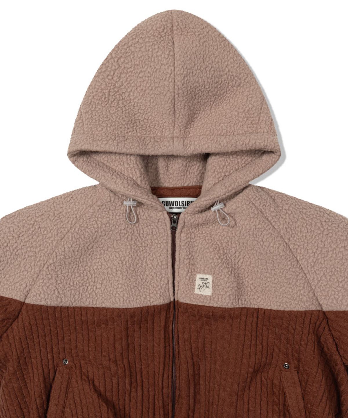 구월십일(GUWOLSIBIL) FLEECE BALLOON JUMPER BROWN
