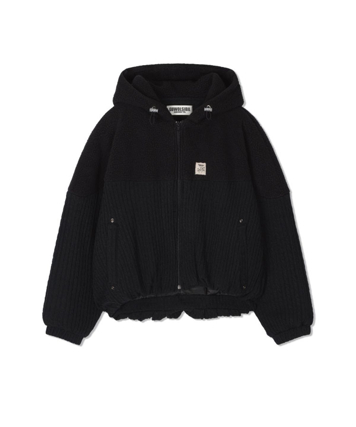 구월십일(GUWOLSIBIL) FLEECE BALLOON JUMPER BLACK