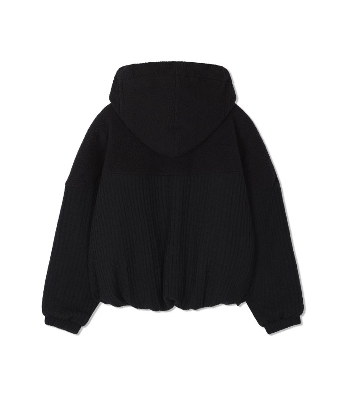 구월십일(GUWOLSIBIL) FLEECE BALLOON JUMPER BLACK