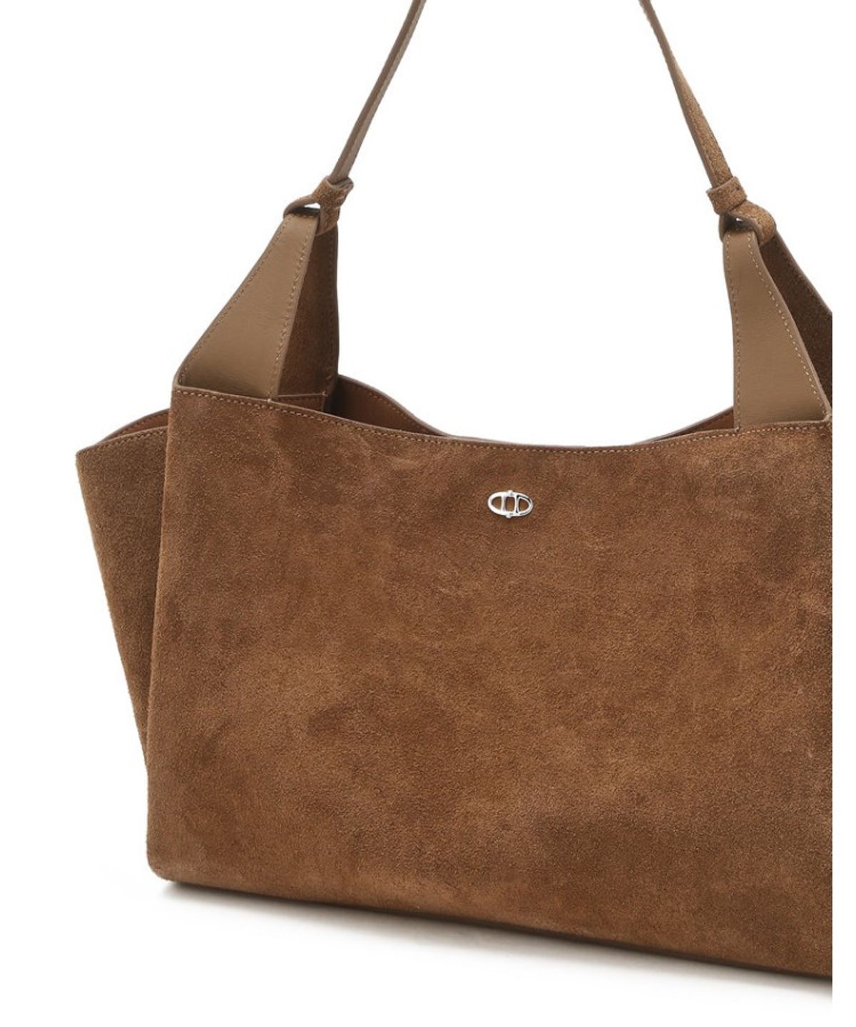 아떼 바네사브루노(ATHE VANESSABRUNO) [RAIE] 레이 브라운 스웨이드 숄더백 L AABA6E526W2
