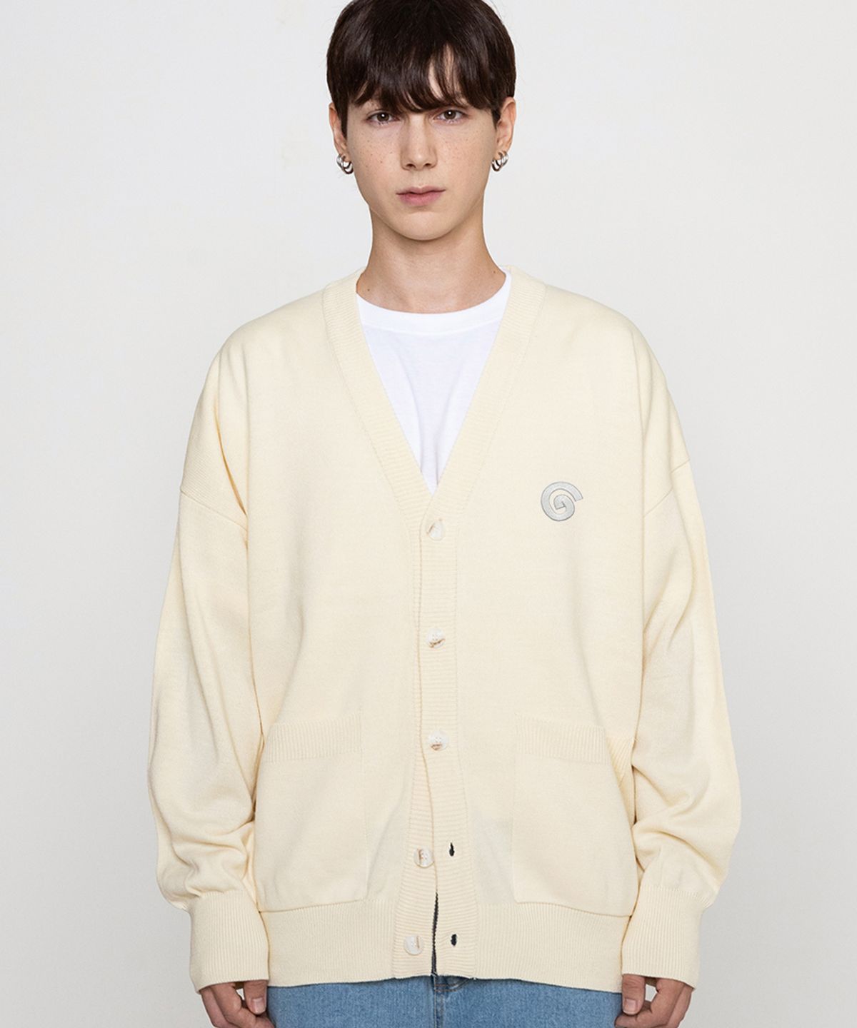 그레이버(GRAVER) [UNISEX]G SYMBOL 자수 가디건_2color