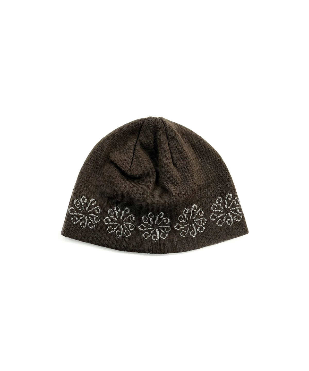 9999아카이브(9999ARCHIVE) Linking Flower Jacquard Beanie