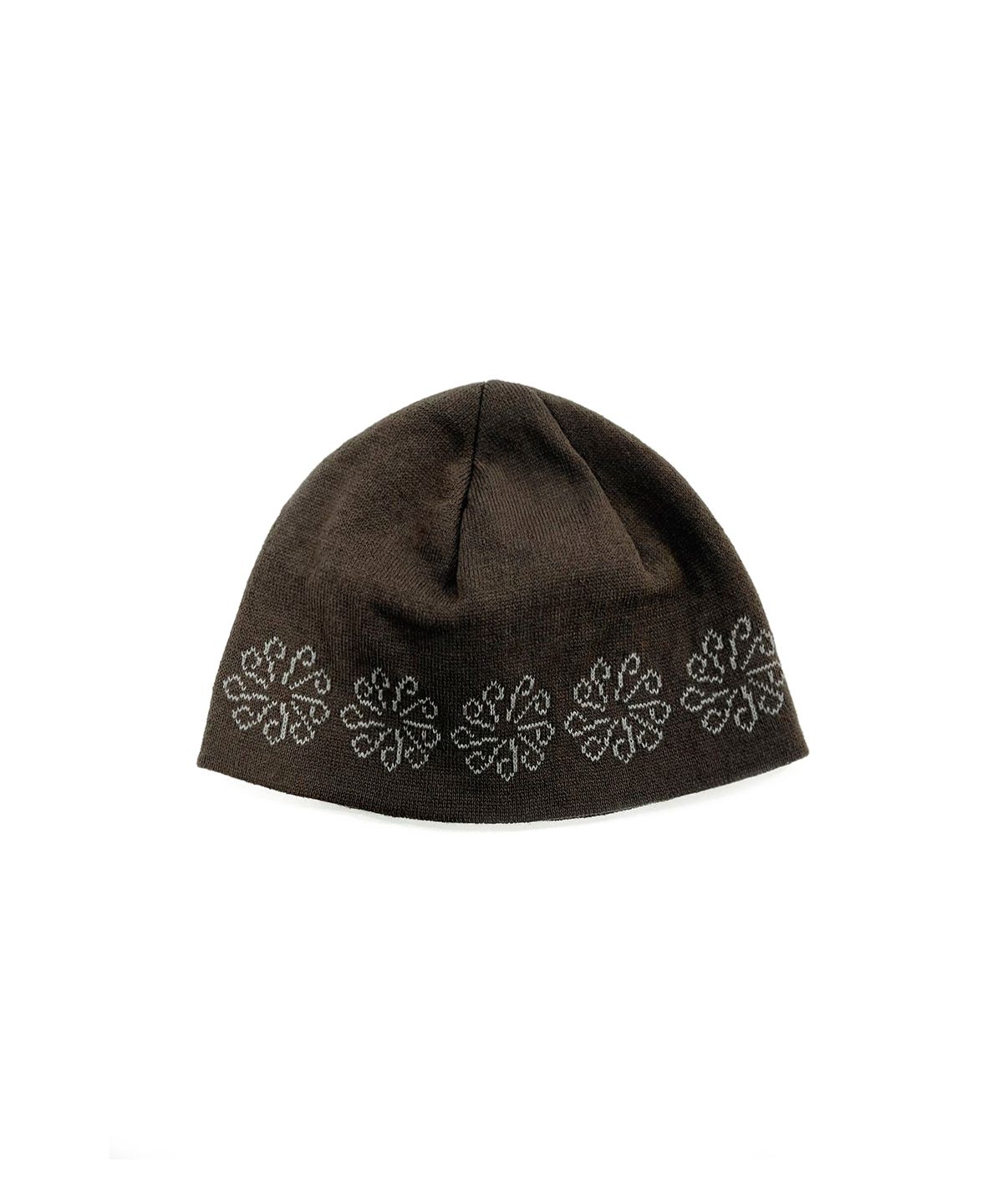 9999아카이브(9999ARCHIVE) Linking Flower Jacquard Beanie