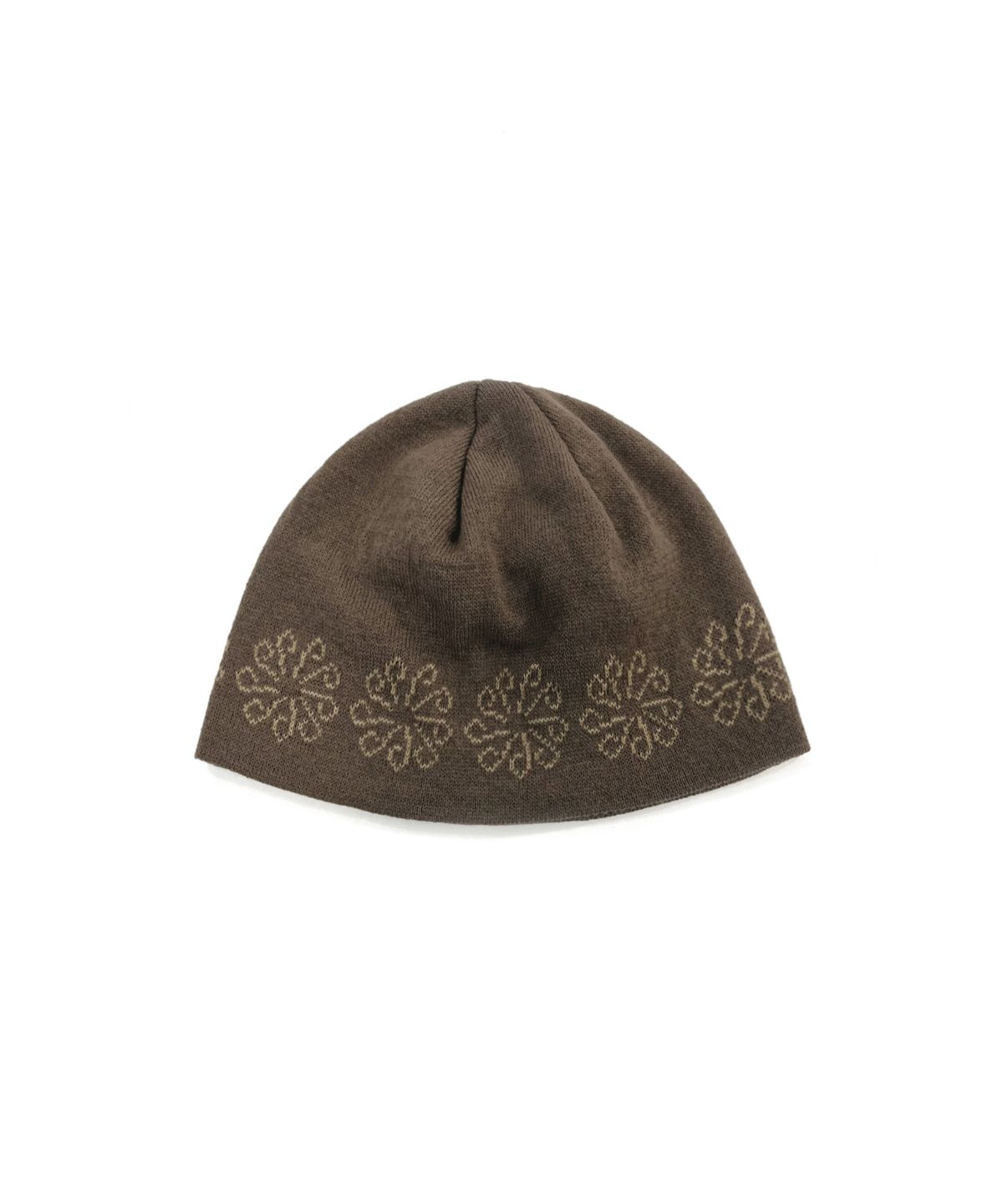 9999아카이브(9999ARCHIVE) Linking Flower Jacquard Beanie