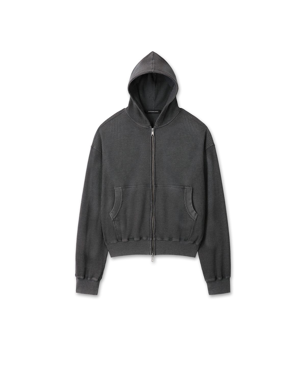 9999아카이브(9999ARCHIVE) Archive Waffle Hood Zip-Up