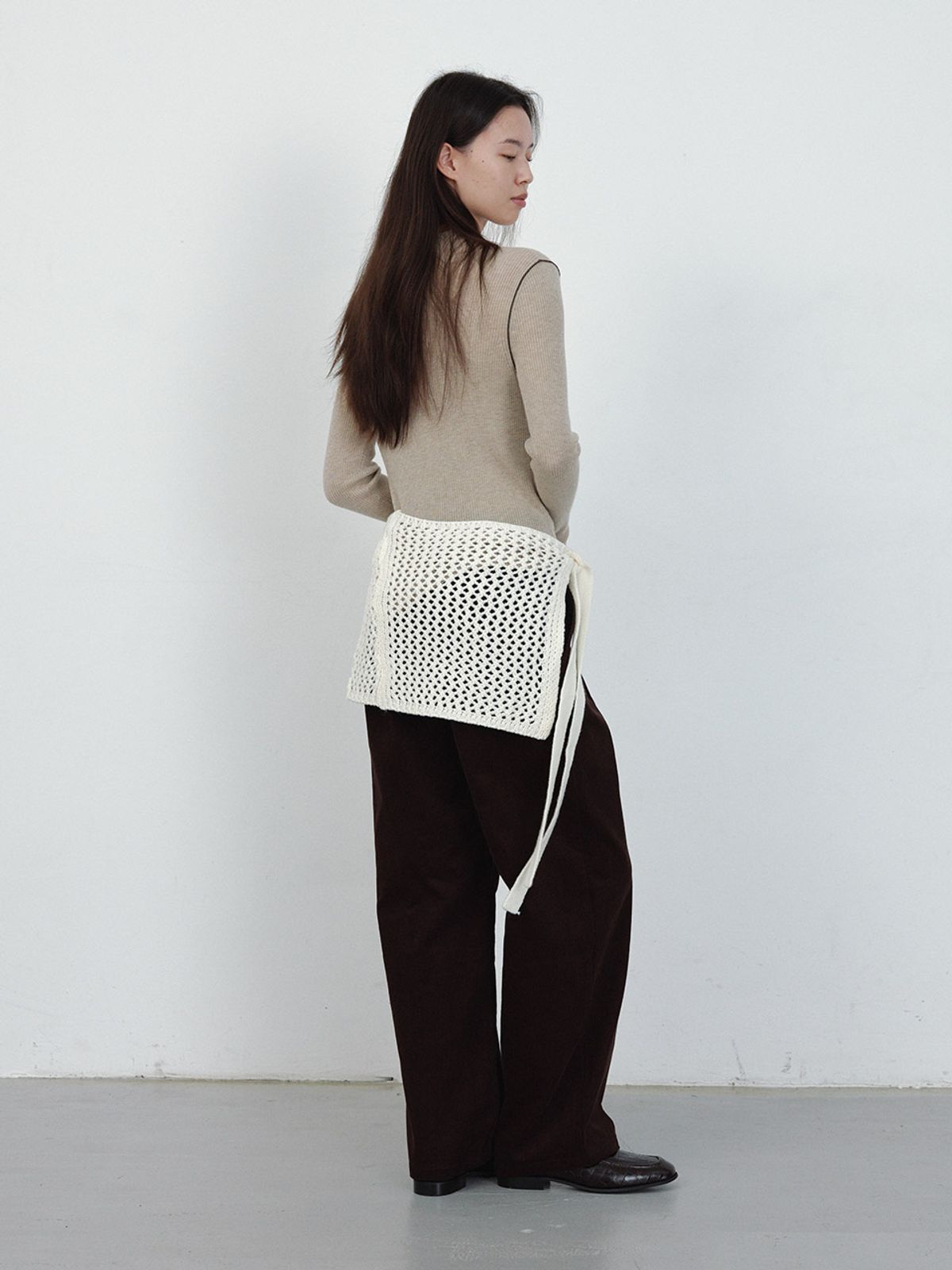 헌치(HUNCH) Layerd Wrap Knit (2color)