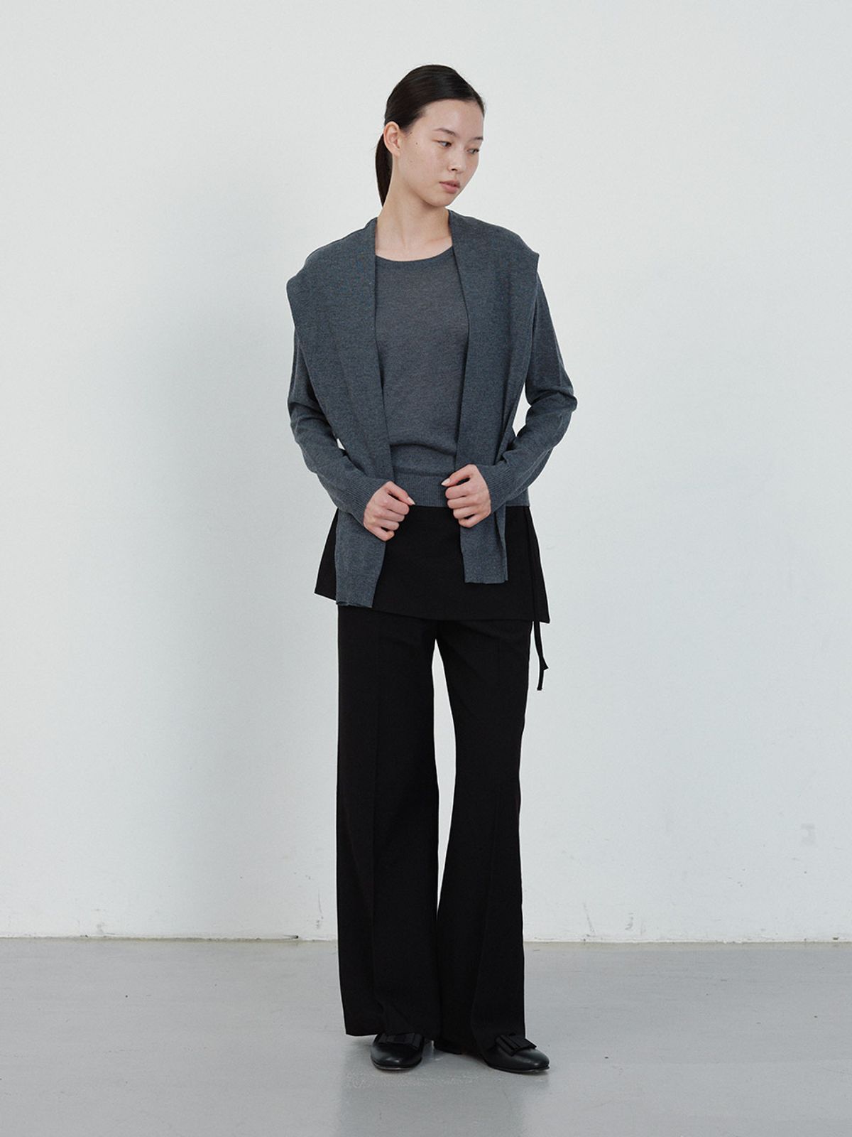 헌치(HUNCH) Tie Layerd Knit