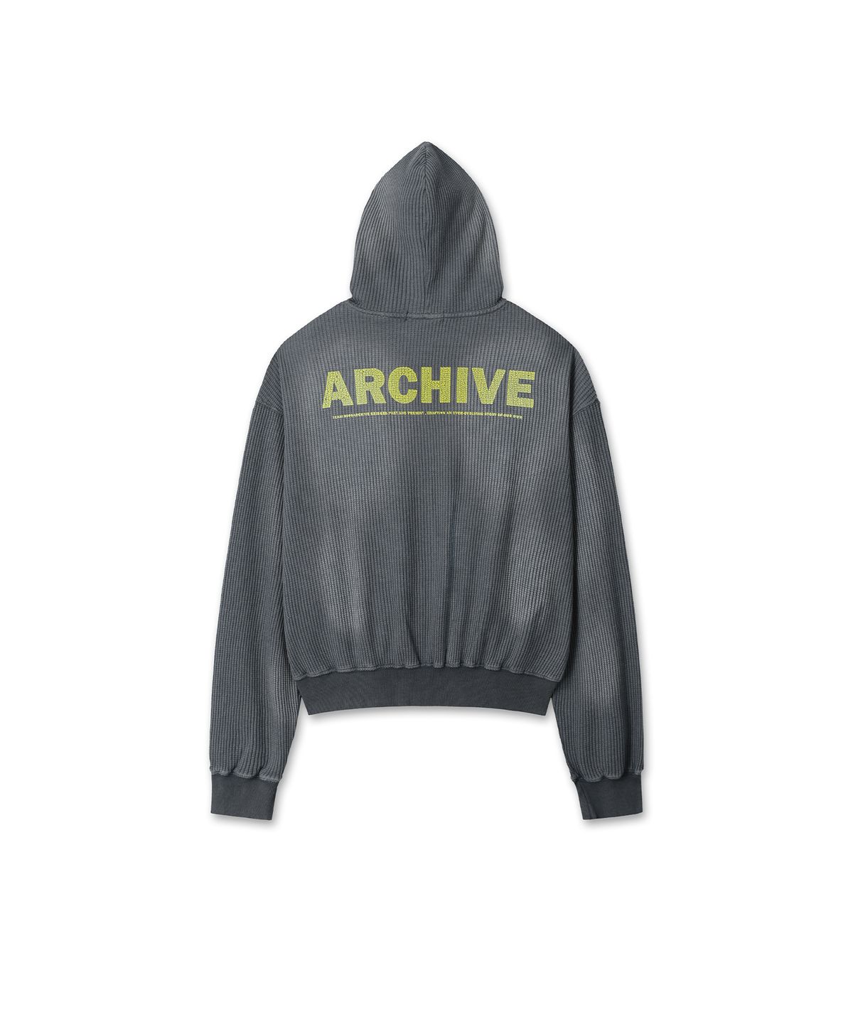 9999아카이브(9999ARCHIVE) Archive Waffle Hood Zip-Up