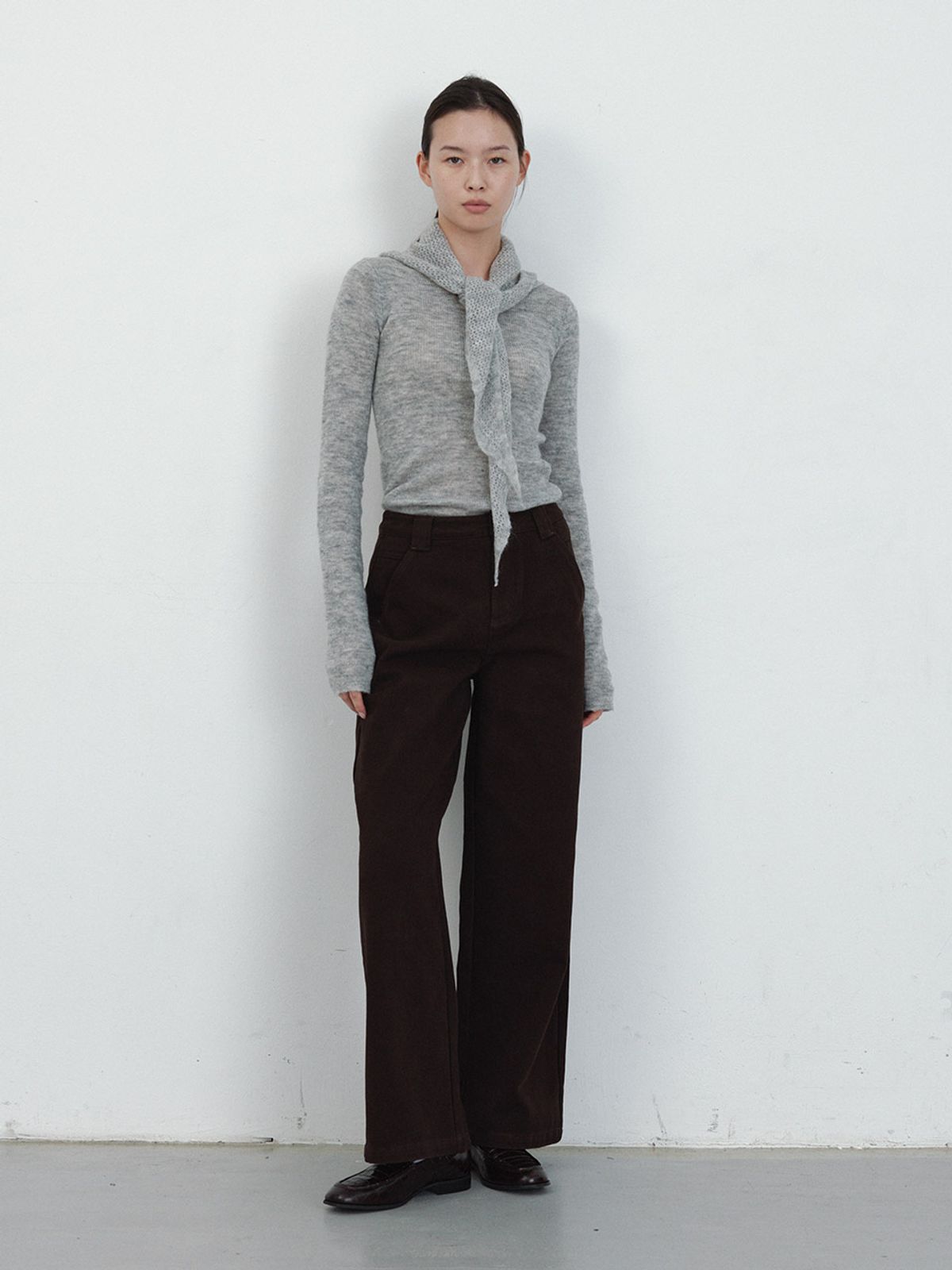 헌치(HUNCH) Curved Corduroy One-Tuck Pants (2color)