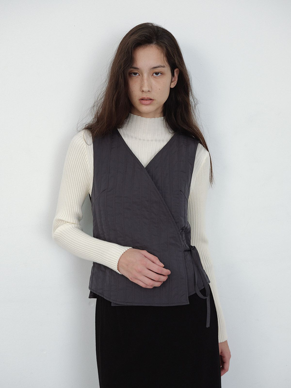 헌치(HUNCH) Tied Quilted Vest