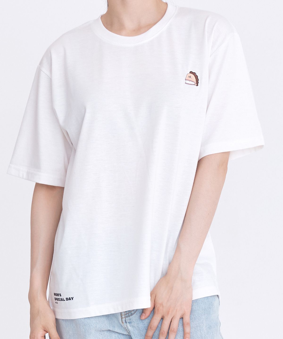 댄꼼마(DANCOMMA) 아따맘마 자수 반팔 티셔츠