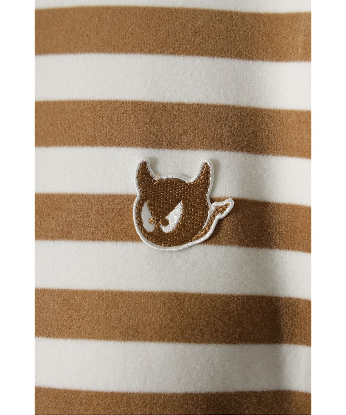 왁(WAAC) Women Stripe Peach Highneck Top WWTBW25805BRL