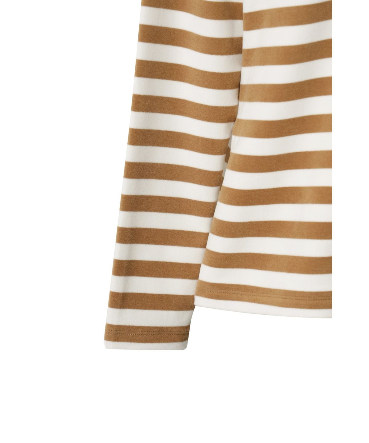 왁(WAAC) Women Stripe Peach Highneck Top WWTBW25805BRL