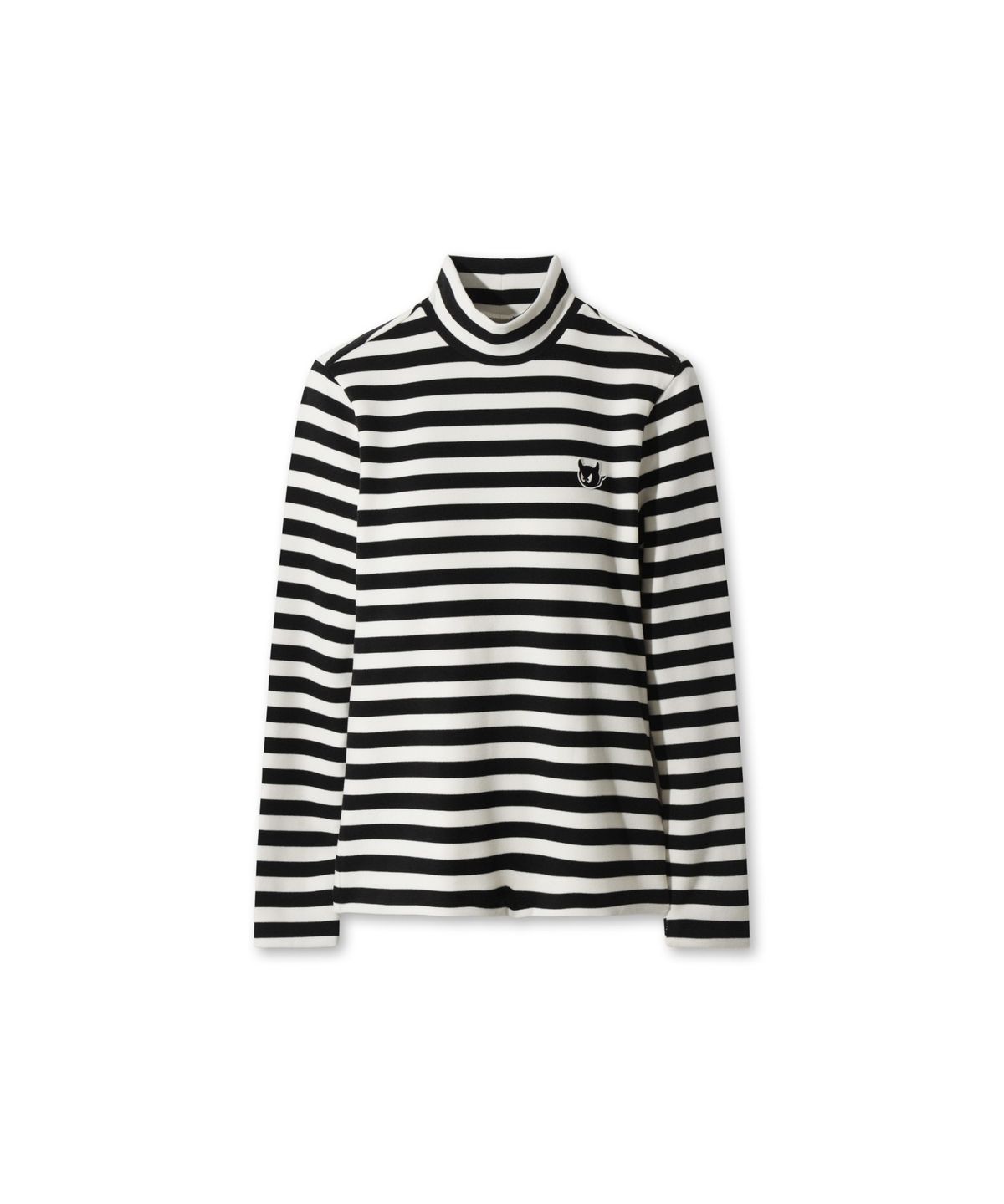 왁(WAAC) Women Stripe Peach Highneck Top WWTBW25805BKX