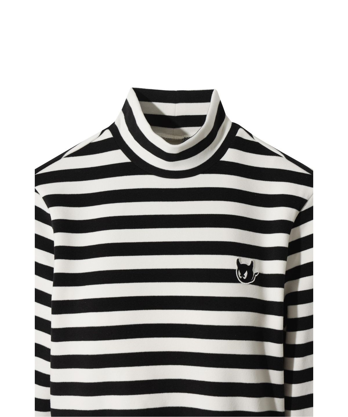 왁(WAAC) Women Stripe Peach Highneck Top WWTBW25805BKX