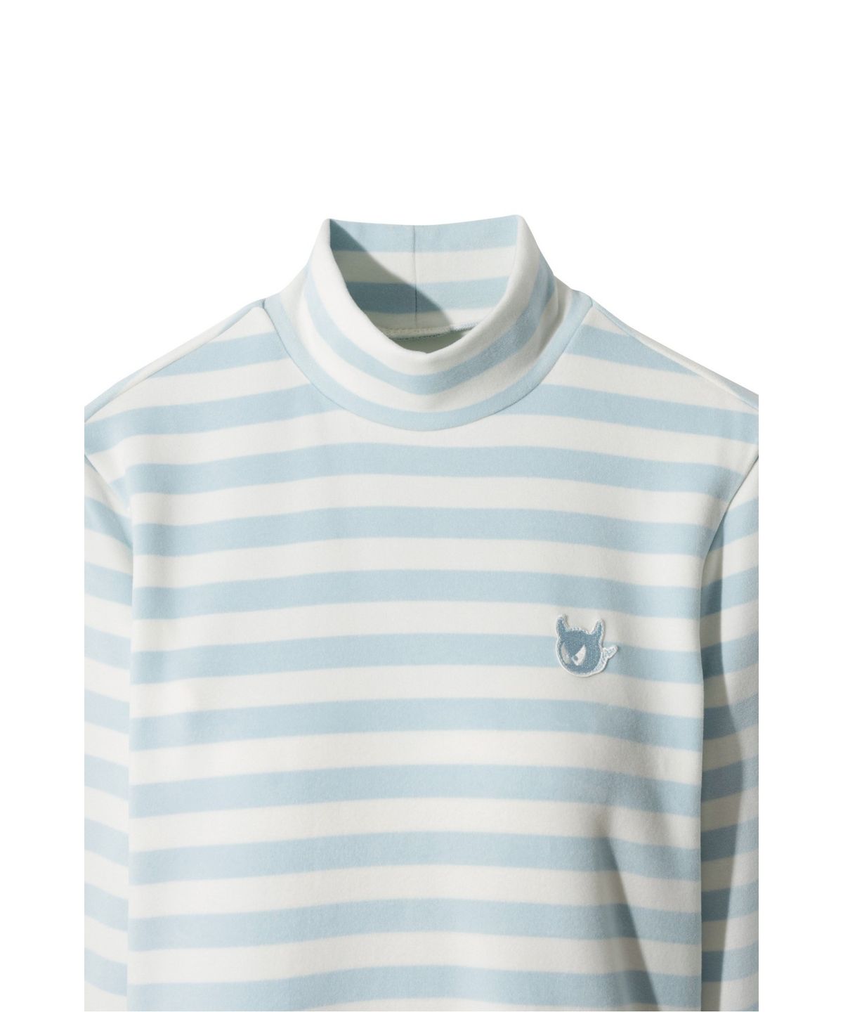 왁(WAAC) Women Stripe Peach Highneck Top WWTBW25805BUL