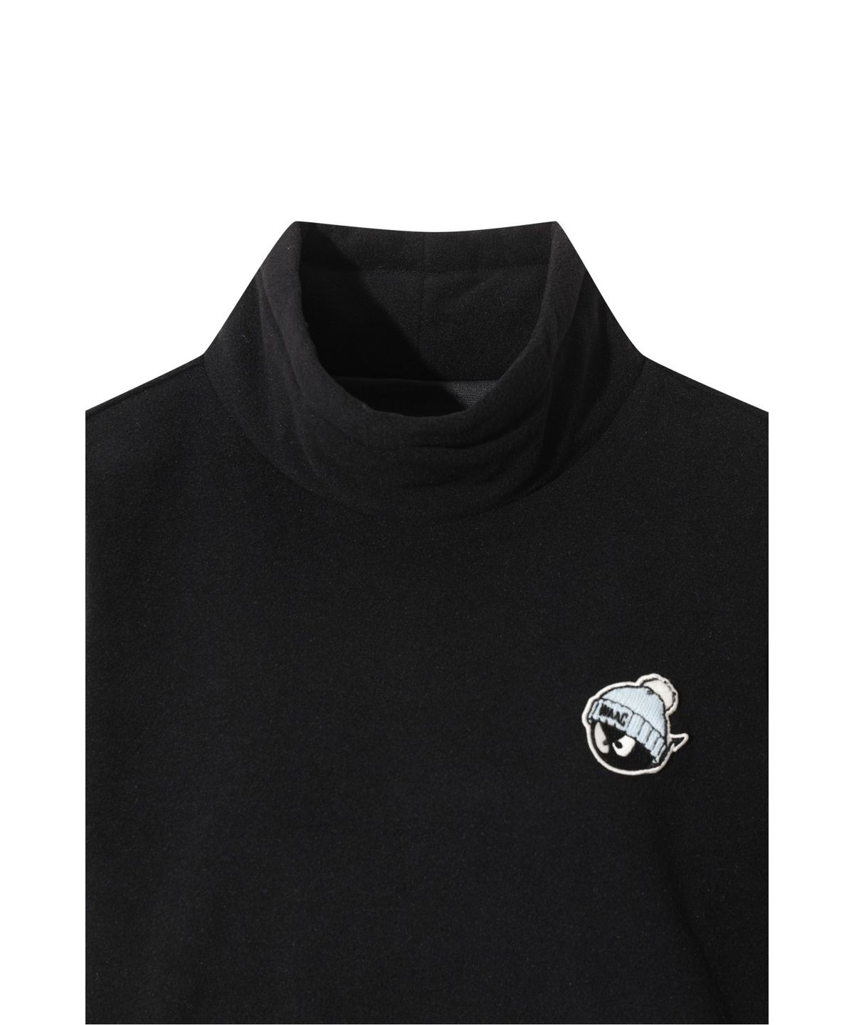 왁(WAAC) Women Polar Fleece Highneck Pullover WWTBW25802BKX