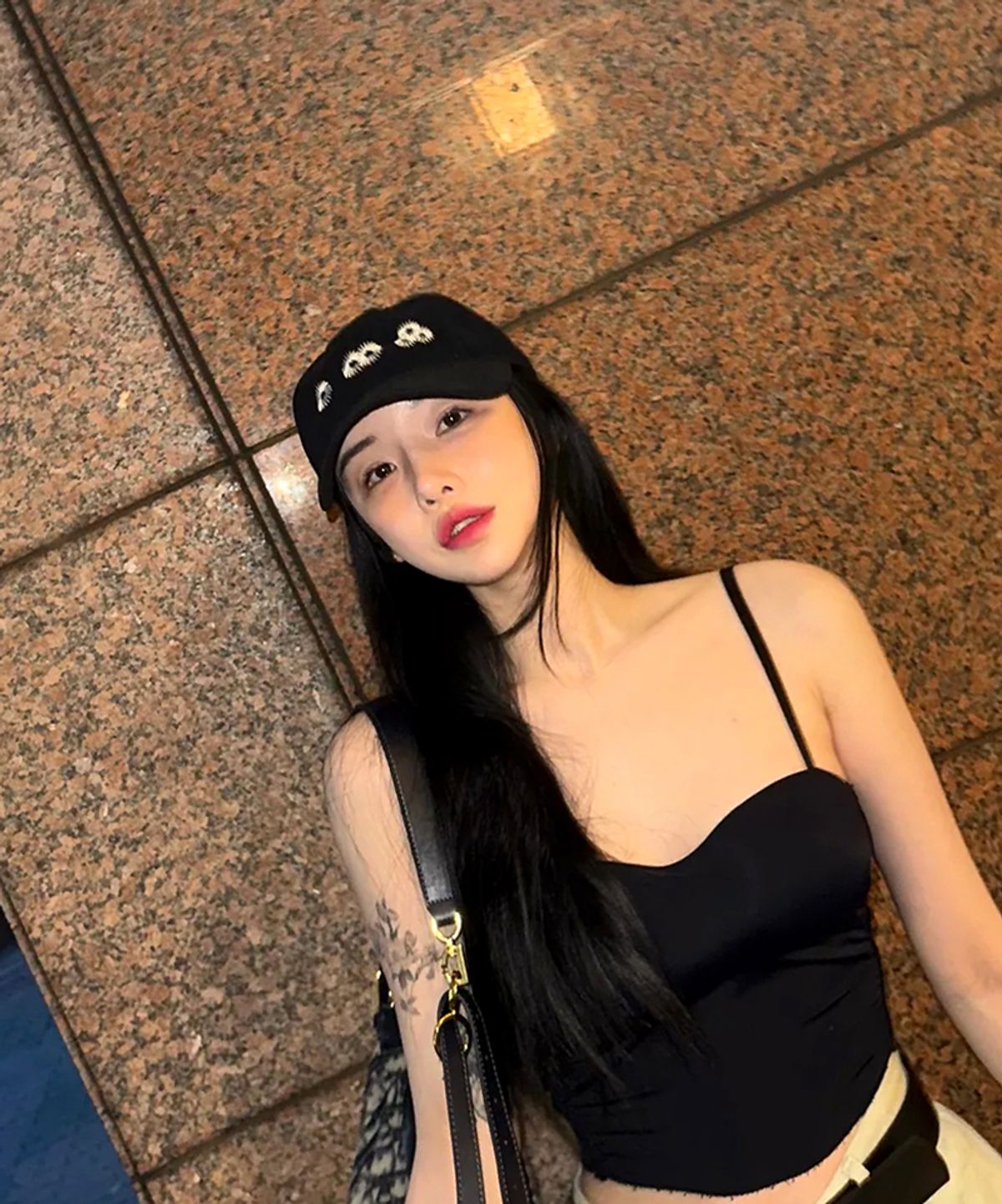 마이딥블루메모리즈(MY DEEP BLUE MEMORIES) Newvy Logo Peach Ball Cap (7 colors)