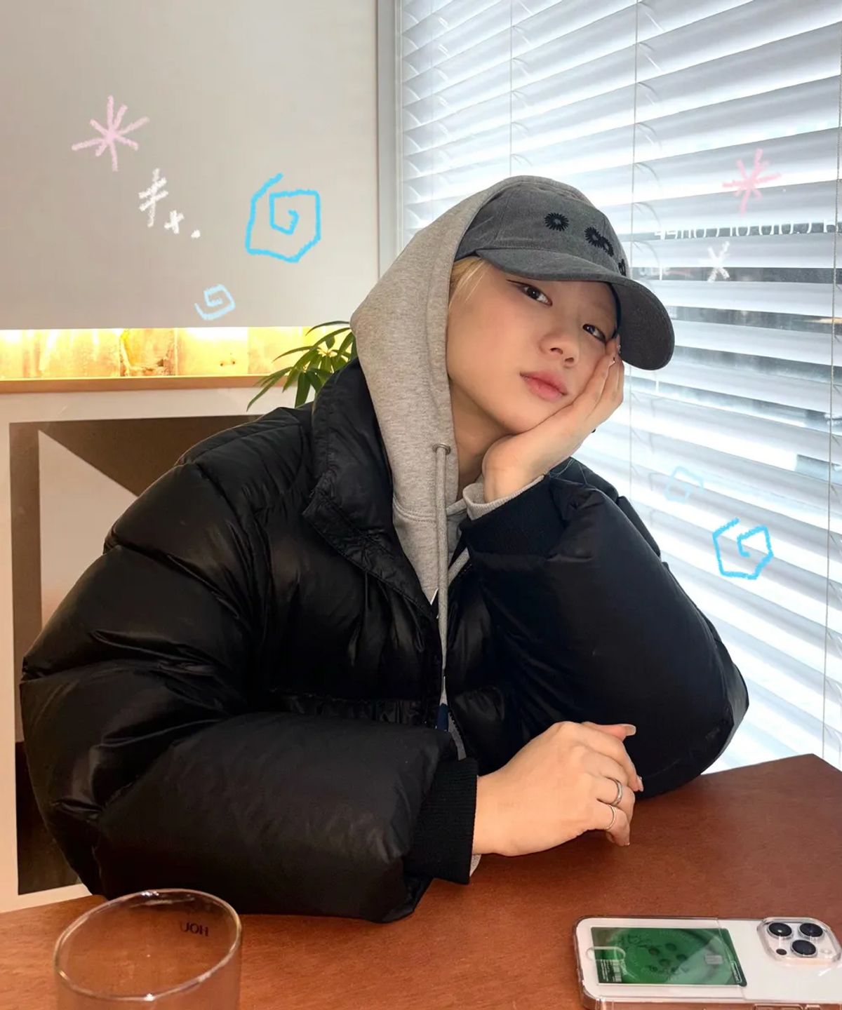 마이딥블루메모리즈(MY DEEP BLUE MEMORIES) Newvy Logo Peach Ball Cap (7 colors)