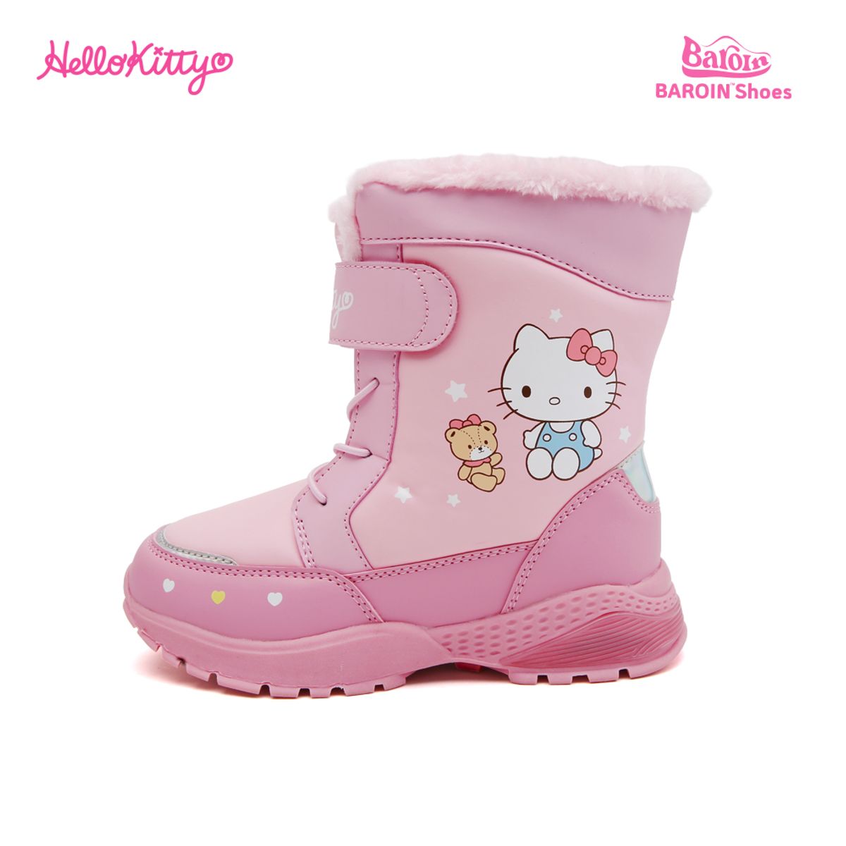 산리오 키즈(SANRIO) 헬로키티 하트 라이팅 방한부츠