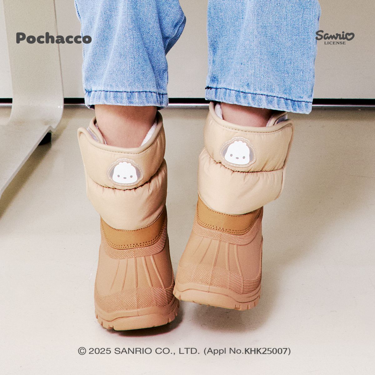 산리오 키즈(SANRIO) 포차코 롤리팝 방한부츠