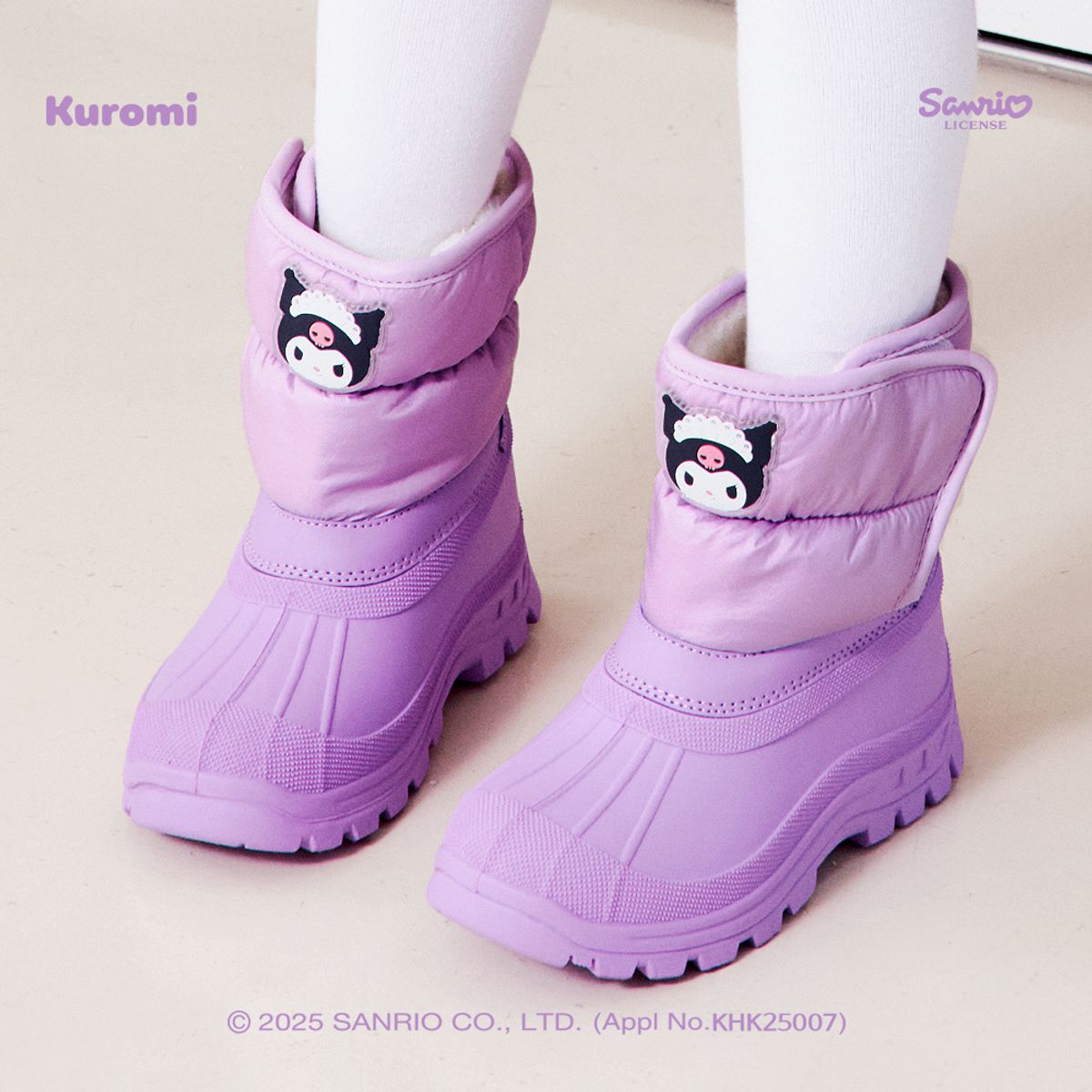 산리오 키즈(SANRIO) 쿠로미 롤리팝 방한부츠