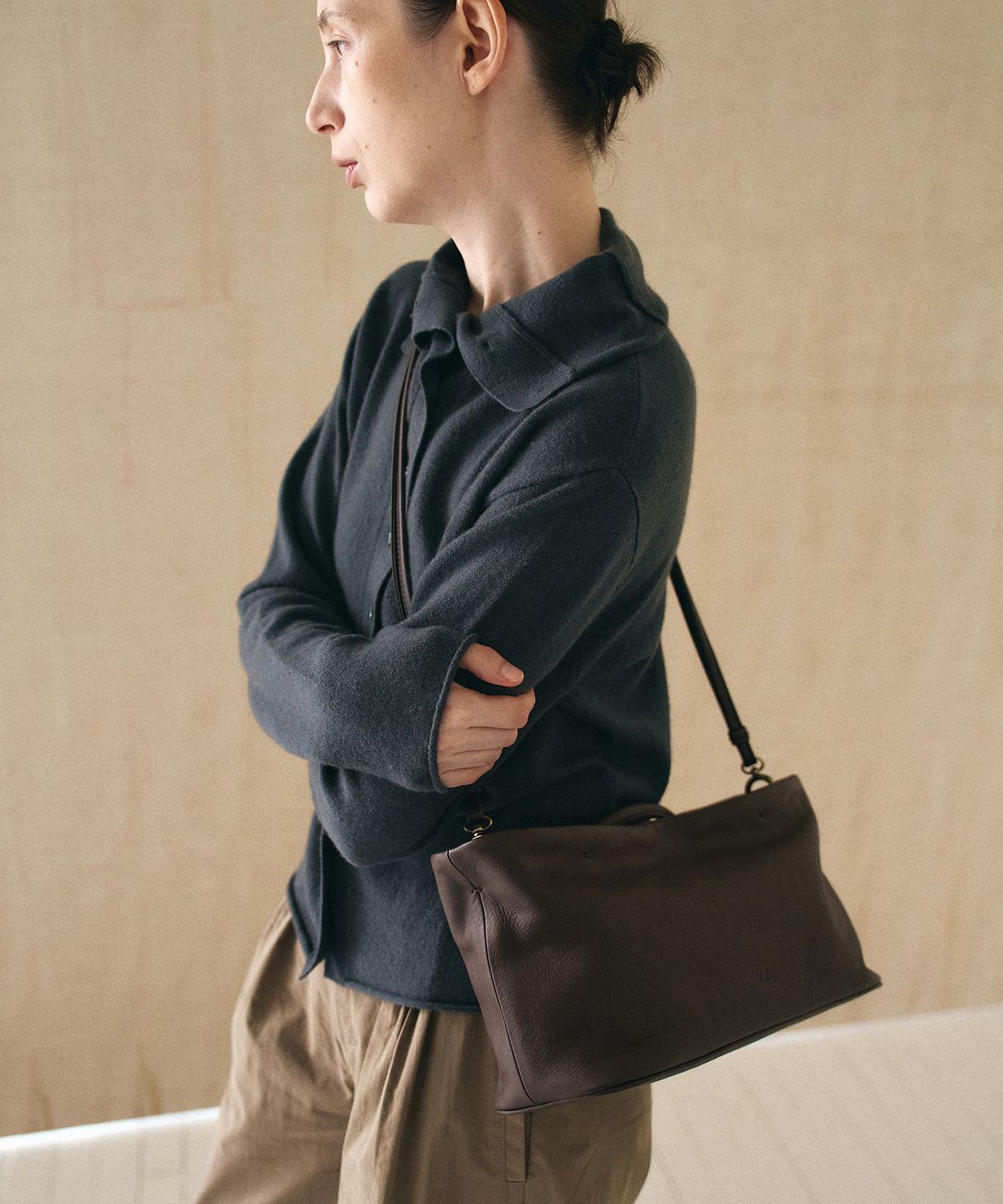 유르트(YURT) CASHMERE WOOL HIGHNECK CARDIGAN_6color