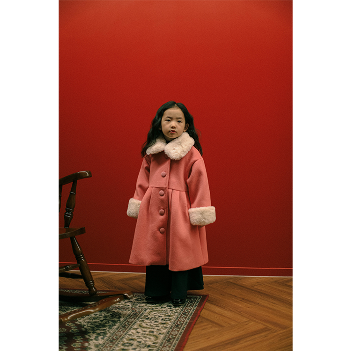 라메종드도도(LA MAISON DE DODO) Dodo Far North Coat ( Fuscia Pink )_ 여아용 코트