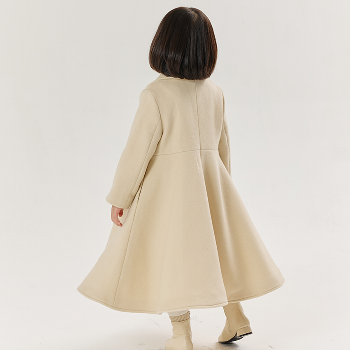 라메종드도도(LA MAISON DE DODO) Serena Winter Coat (Light Ivory)_ 여아용 코트