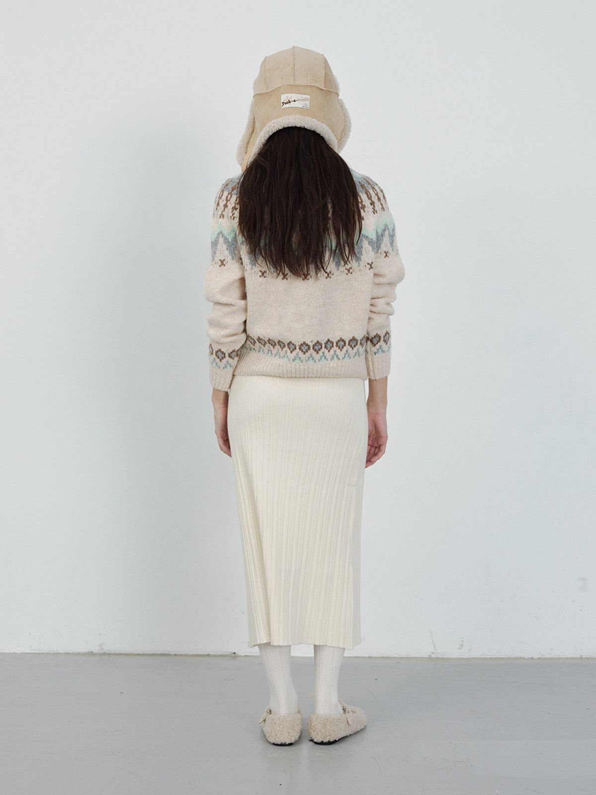 헌치(HUNCH) Soft Multi-Ribbed Knit Skirt (2color)