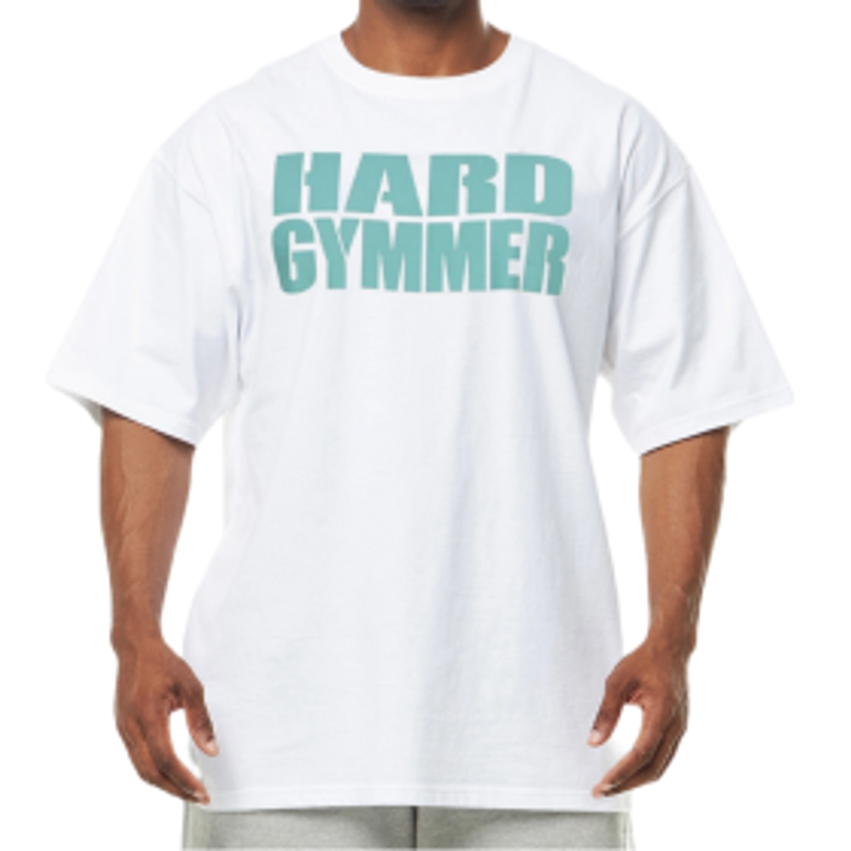 하드지머(HARDGYMMER) 시그니처 로고 오버핏 반팔 티셔츠