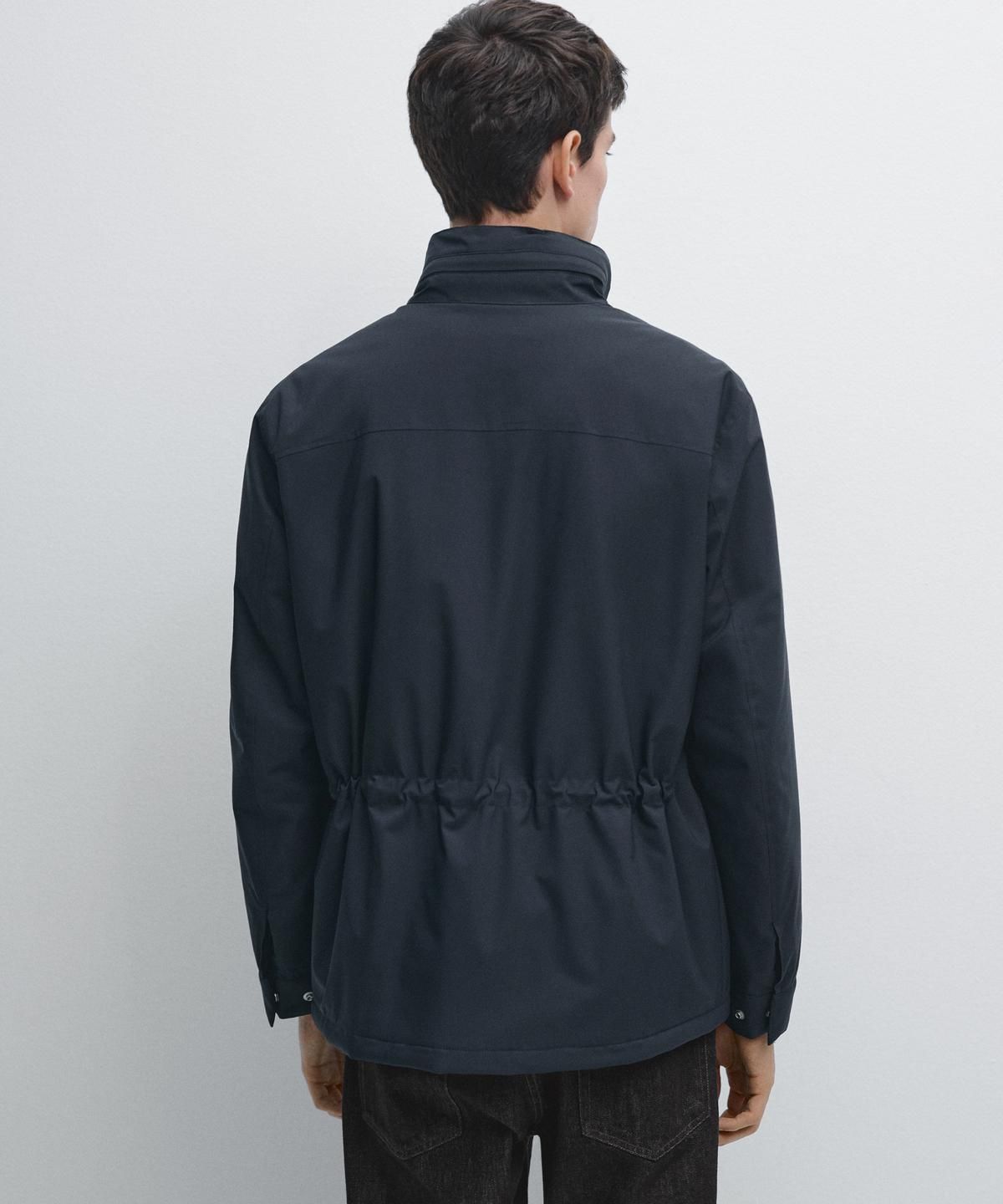 마시모두띠(MASSIMO DUTTI) water-repellent 패딩 재킷 포켓 디테일