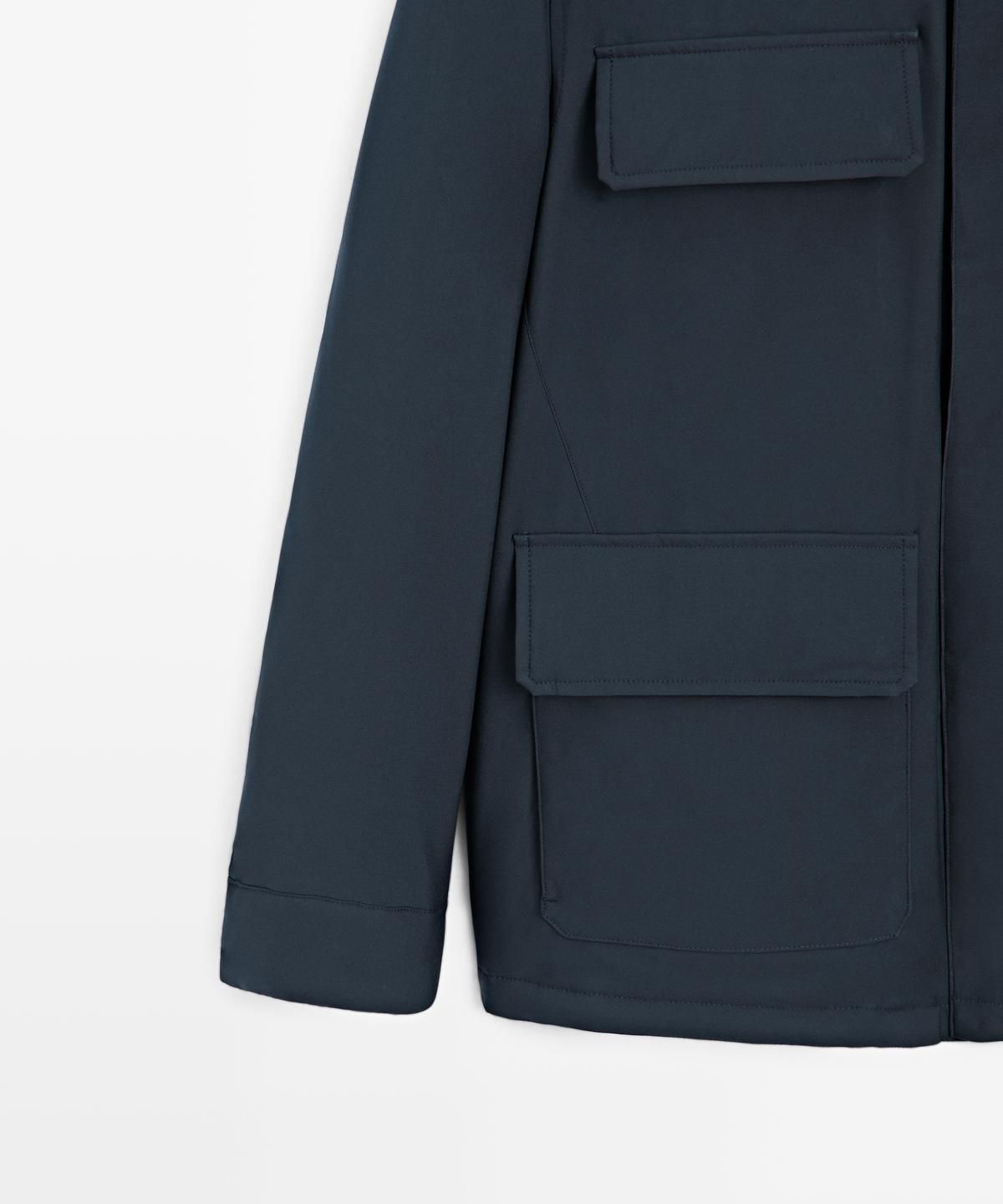 마시모두띠(MASSIMO DUTTI) water-repellent 패딩 재킷 포켓 디테일