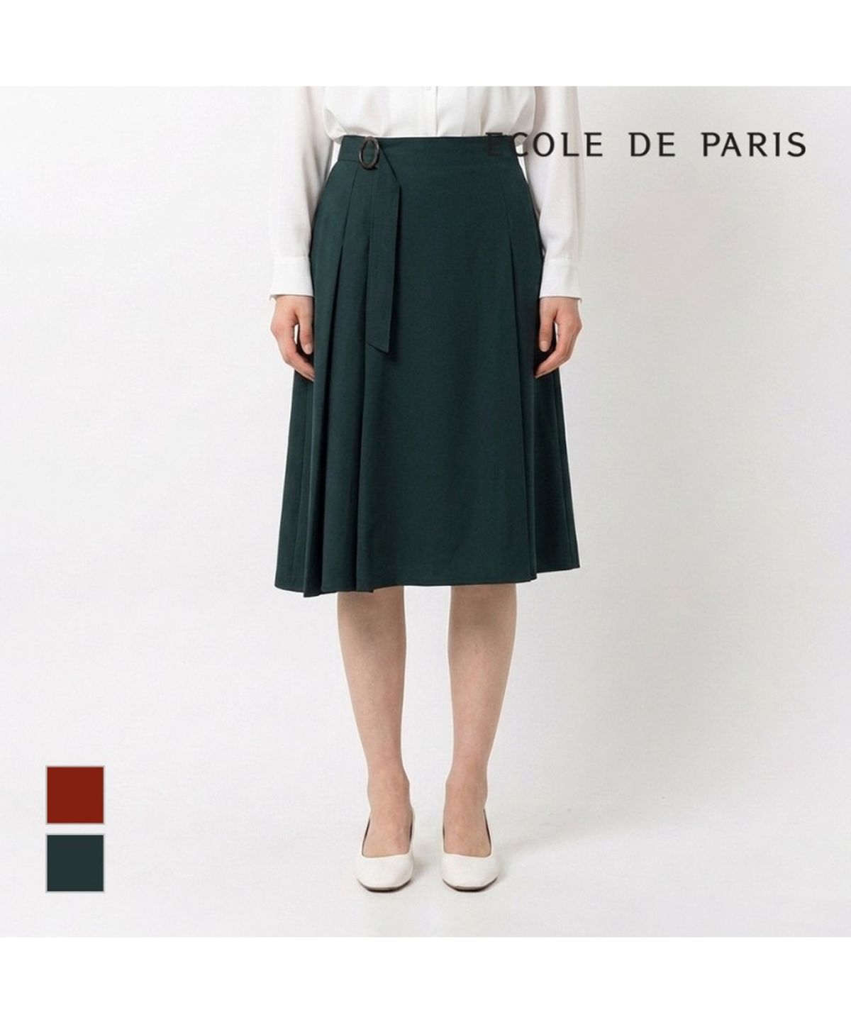 에꼴드파리(ECOLEDEPARIS) 버클포인트 스커트_CB0XWSC032Z