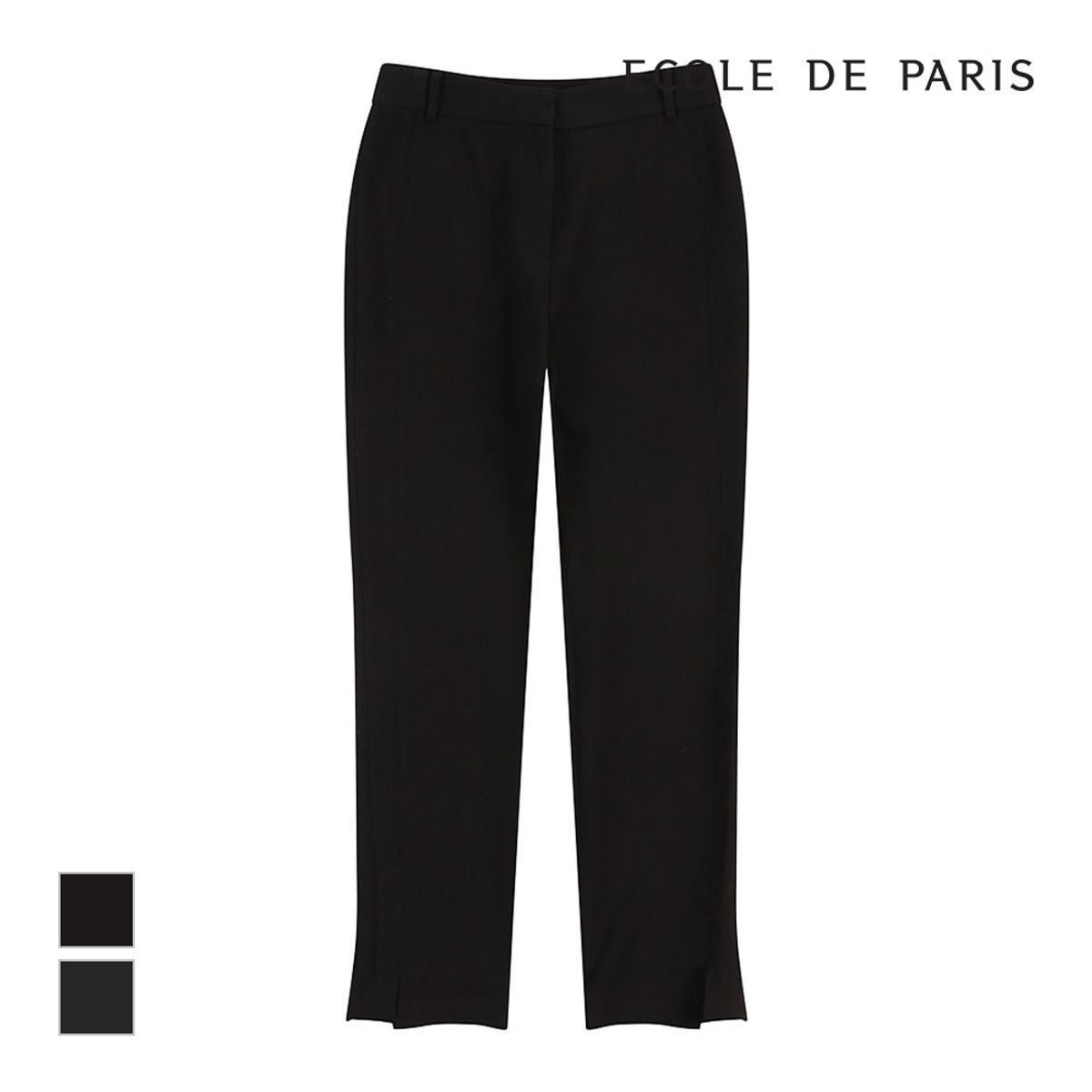 에꼴드파리(ECOLEDEPARIS) 밑단 트임 슬랙스팬츠_CB1YWPA007Z