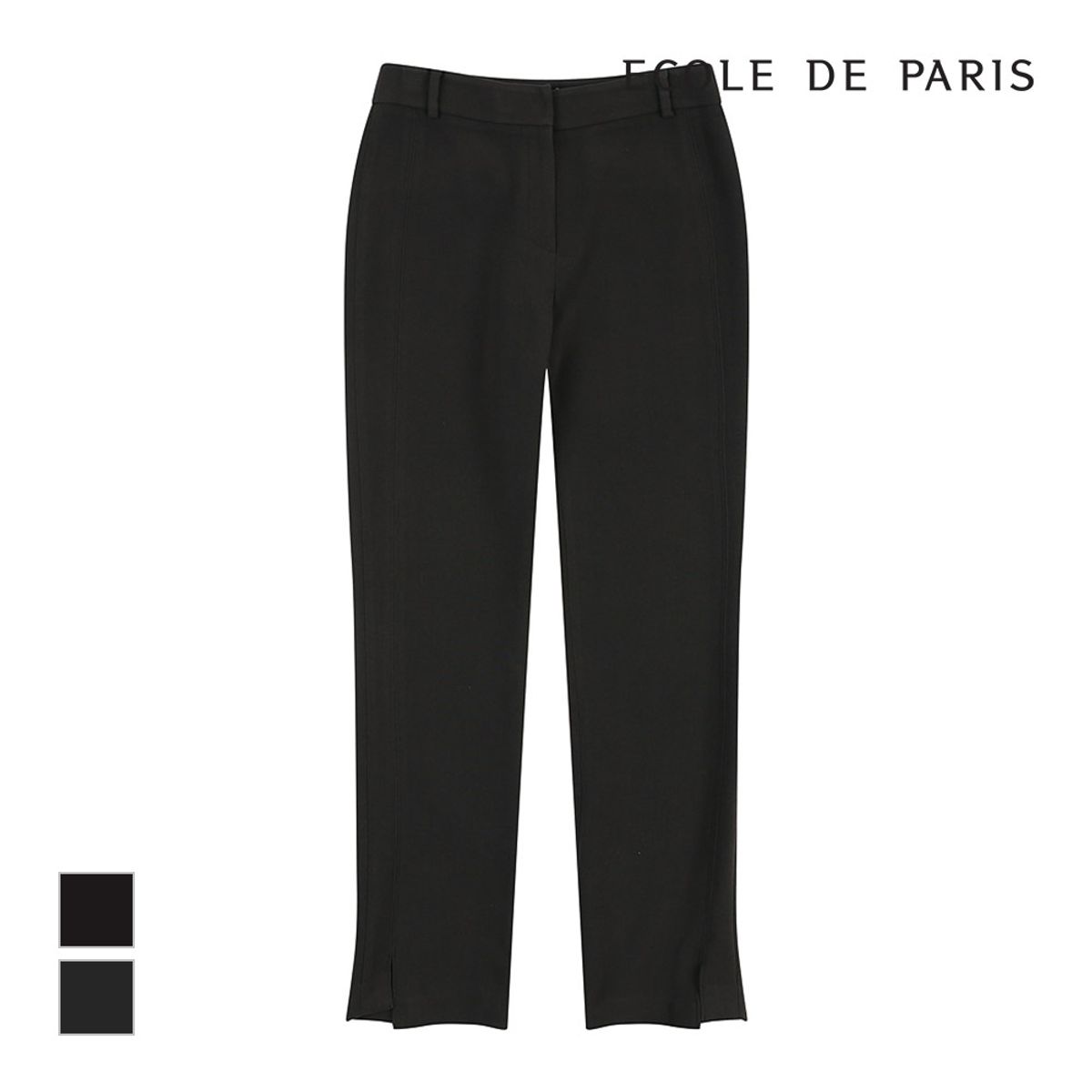 에꼴드파리(ECOLEDEPARIS) 밑단 트임 슬랙스팬츠_CB1YWPA007Z