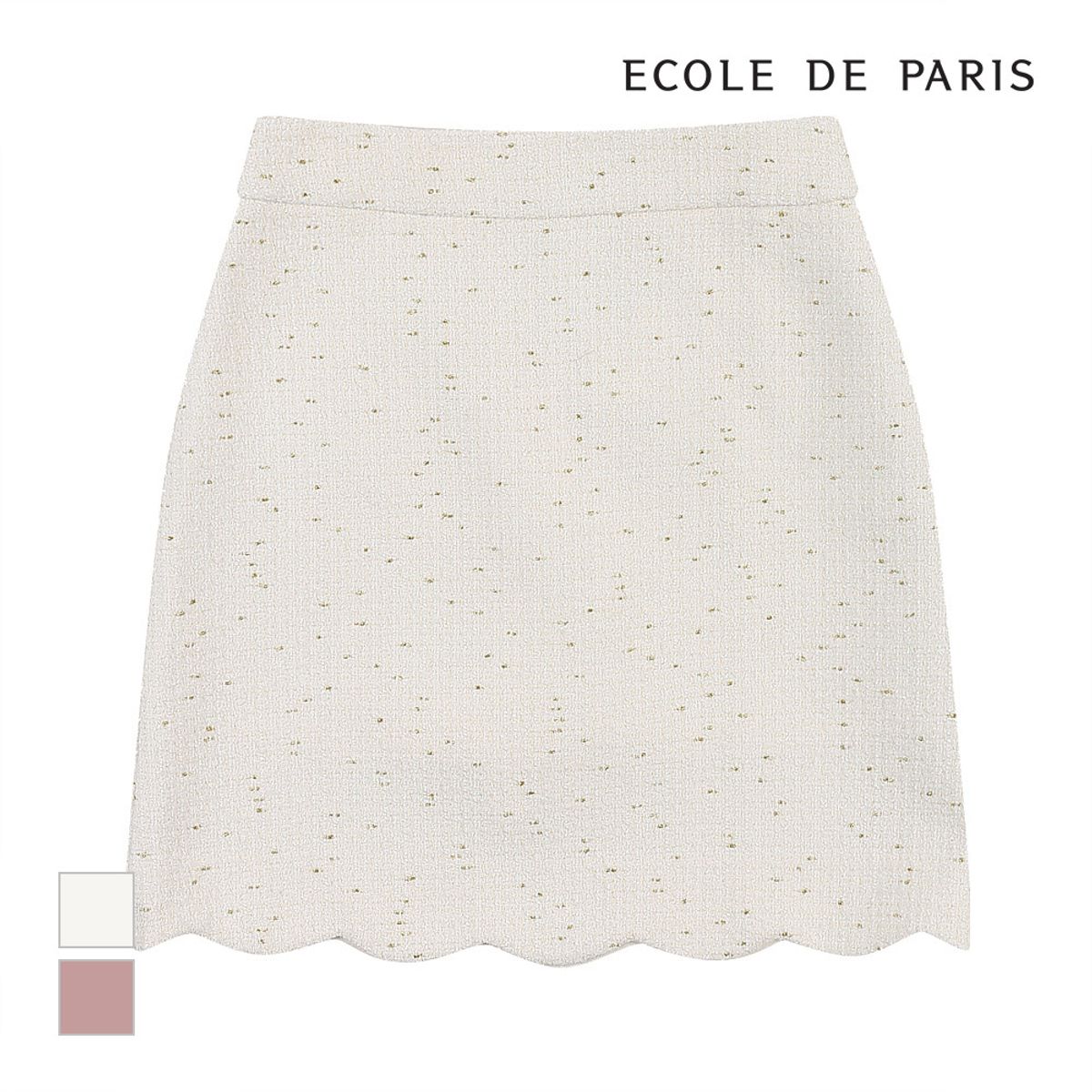 에꼴드파리(ECOLEDEPARIS) 트위드 미니스커트_CB1YWSC032Z